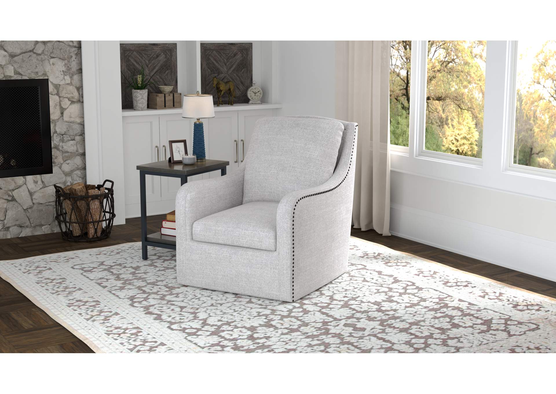 swivel accent chair image 3