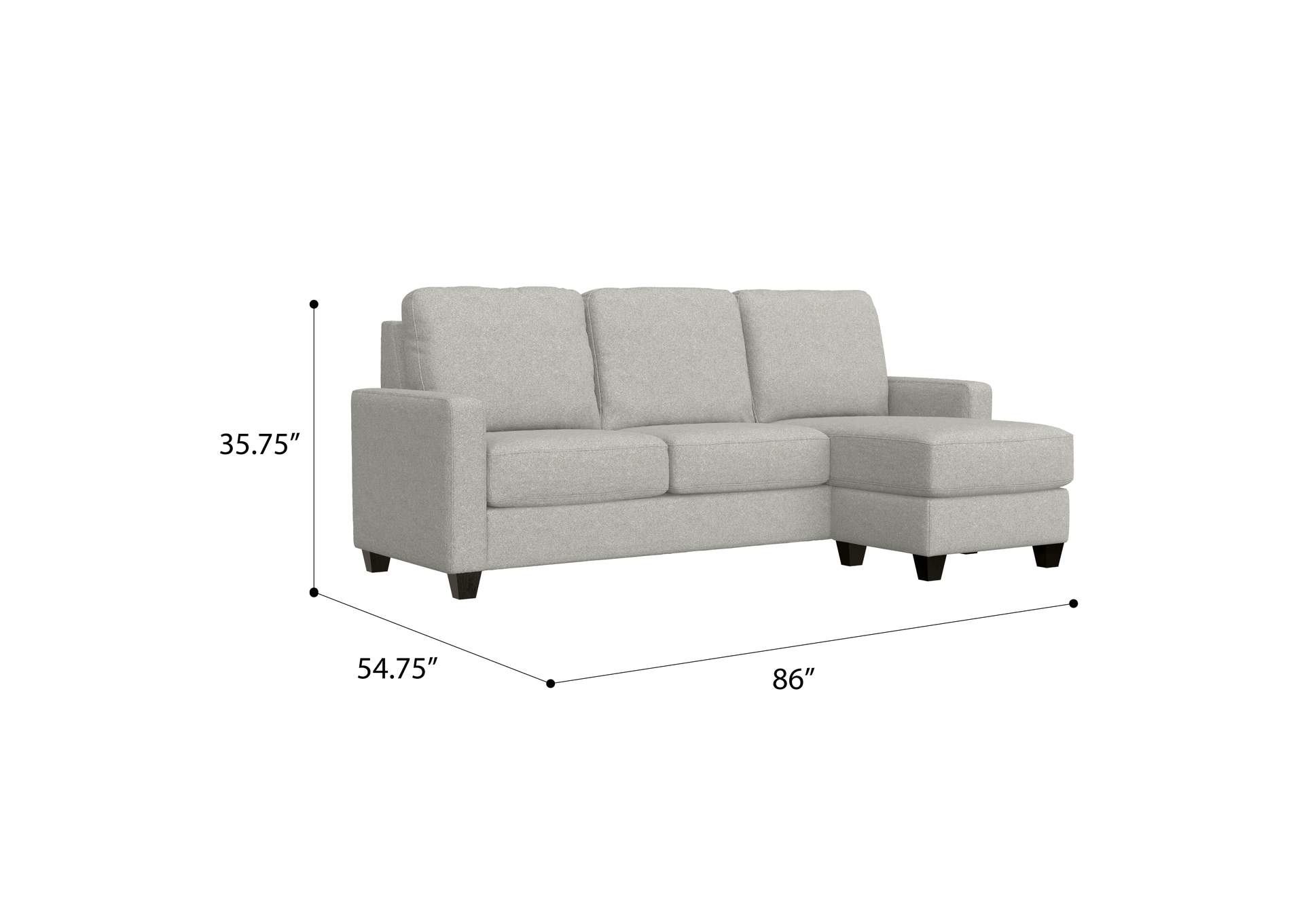 reconfigurable chaise sectional image 9