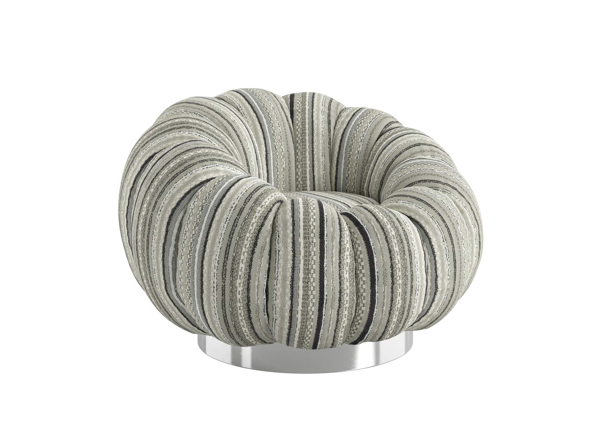 pumpkin swivel accent chair image 1