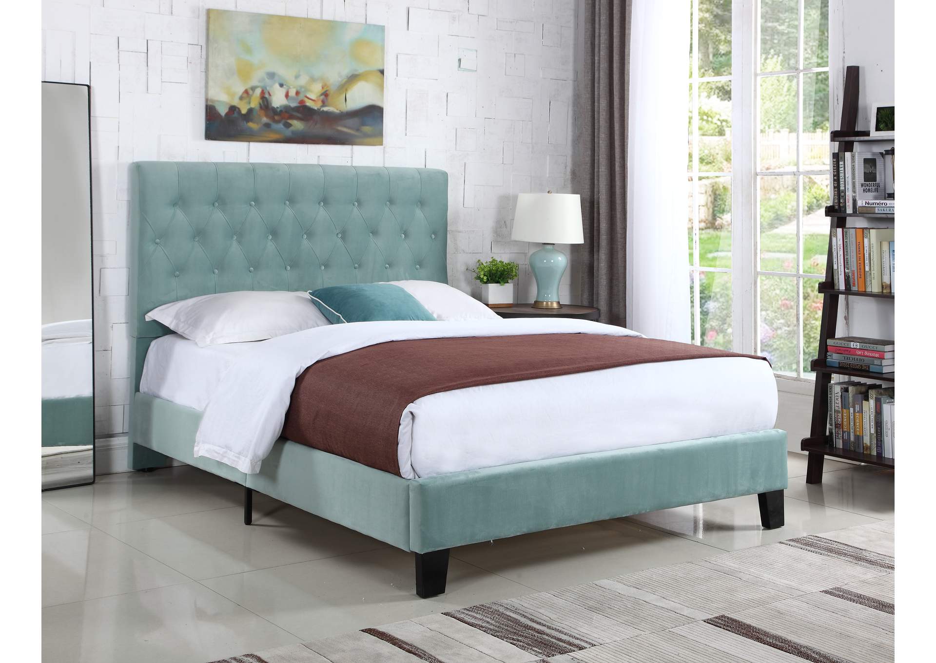 king upholstered bed image 4