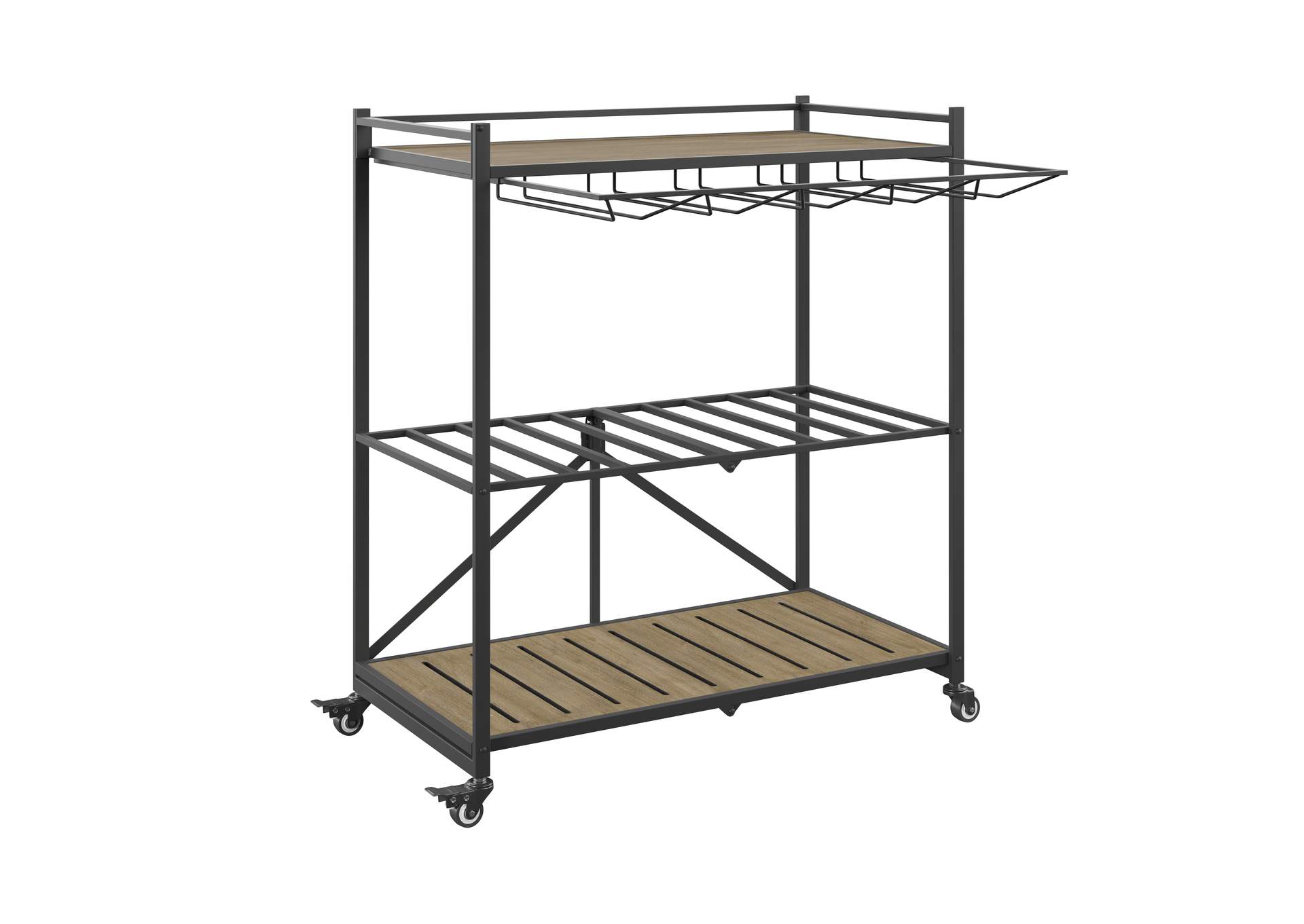 folding bar cart image 6