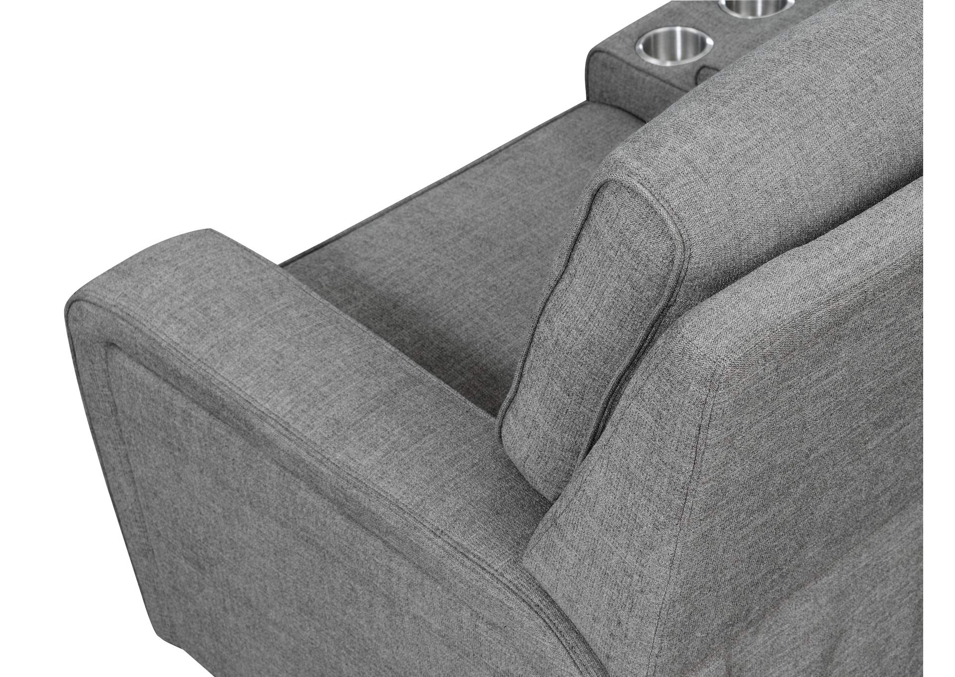 power 3-seat reclining sectional image 11