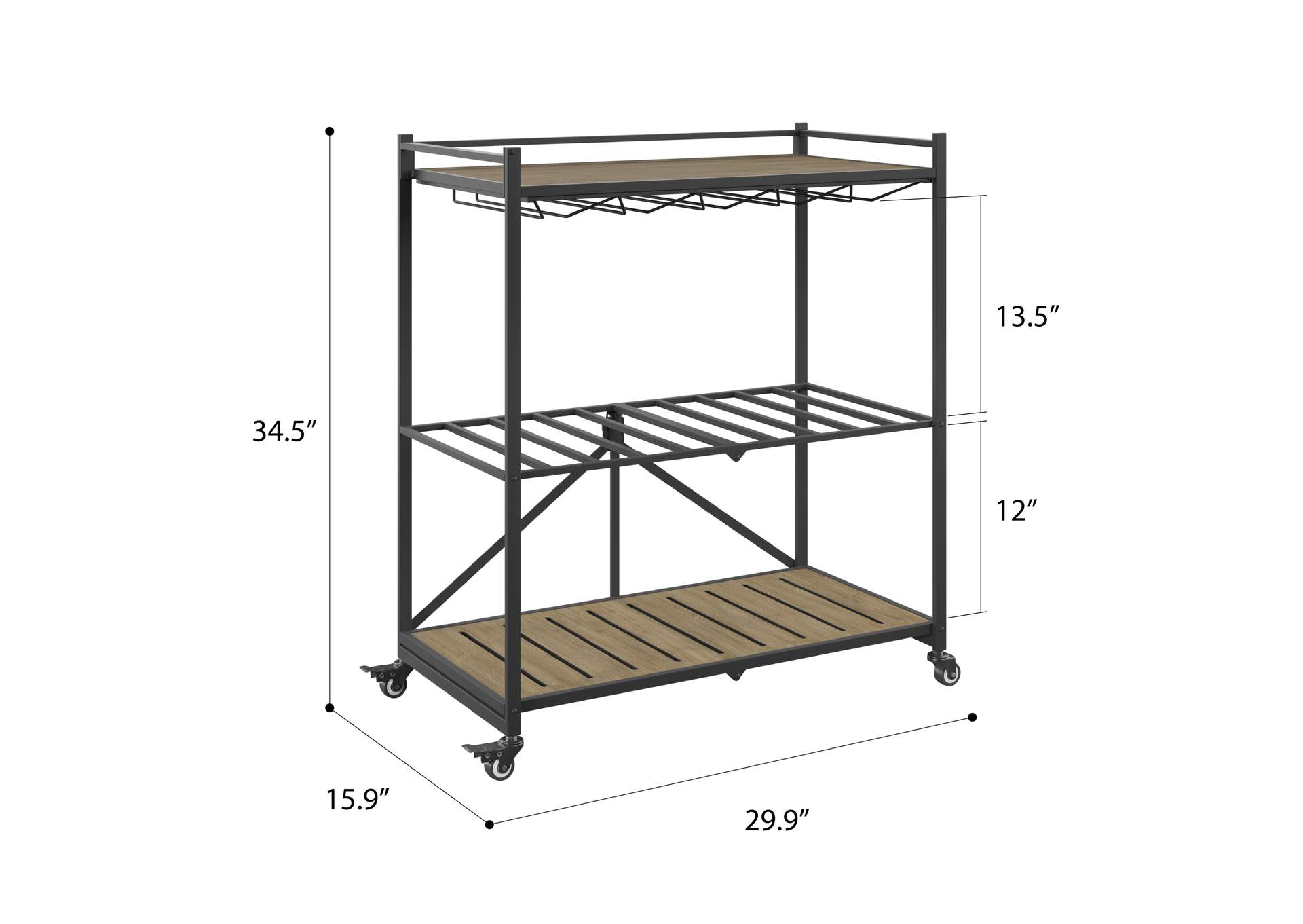 Martin Folding Bar Cart image 17