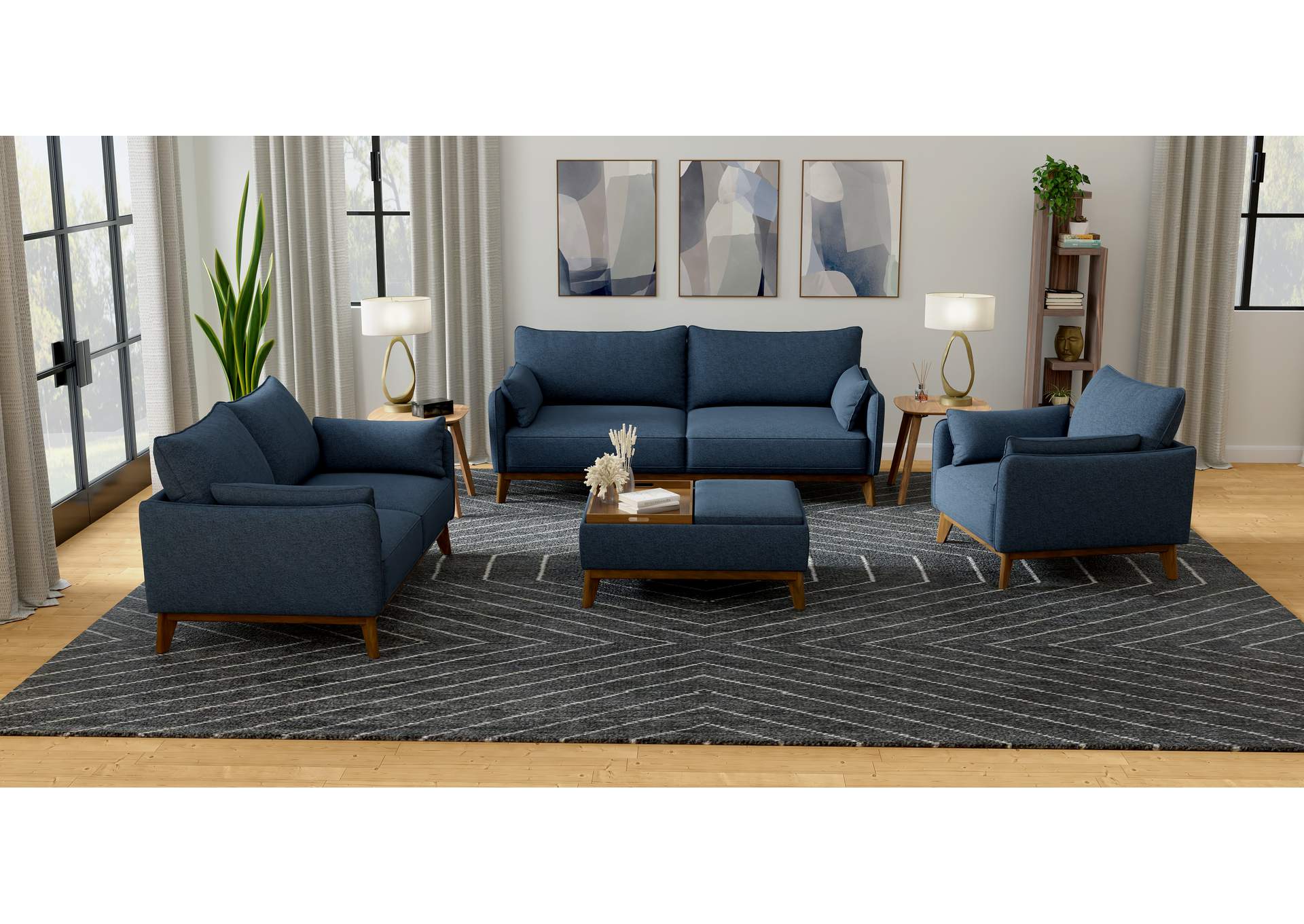 Reversible Tray Ottoman