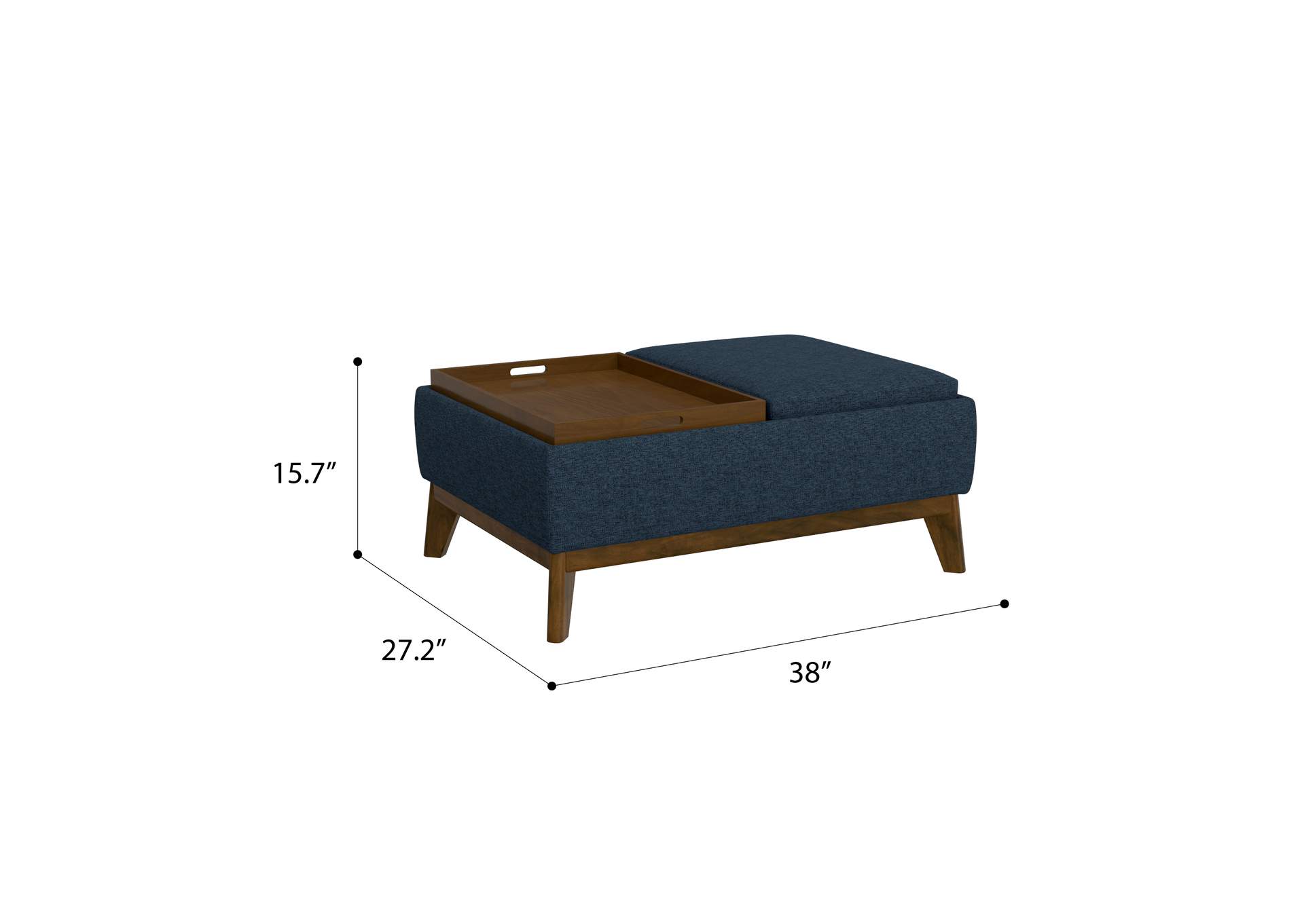 Reversible Tray Ottoman