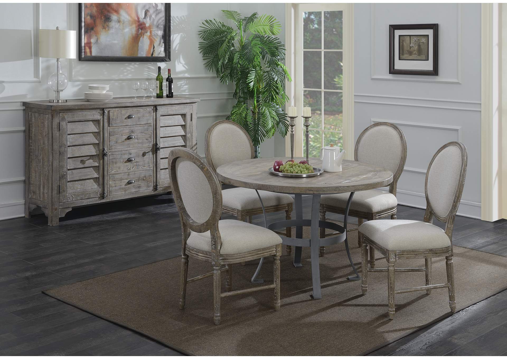upholstered dining chair image 4