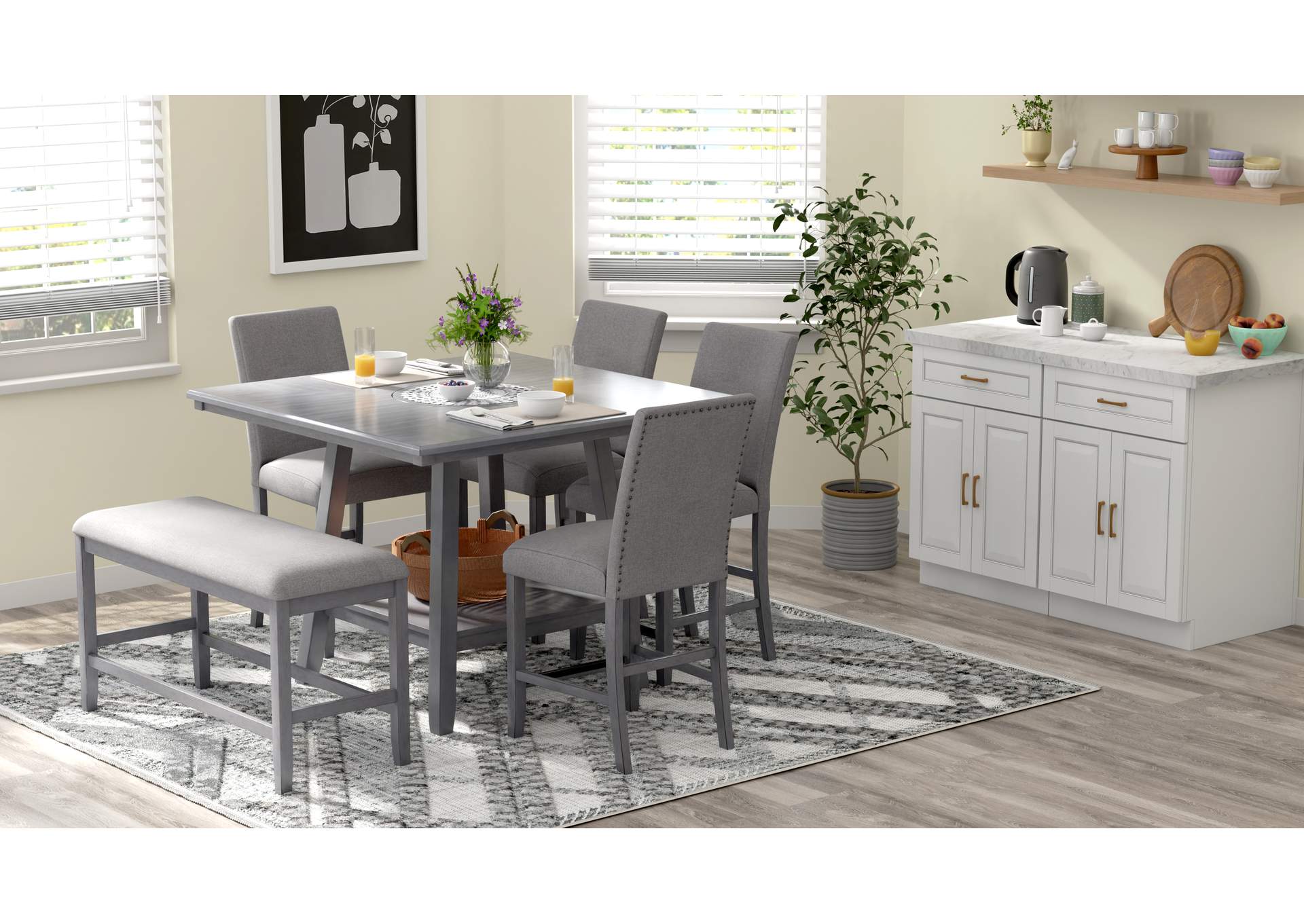 2 pack upholstered barstools image 3