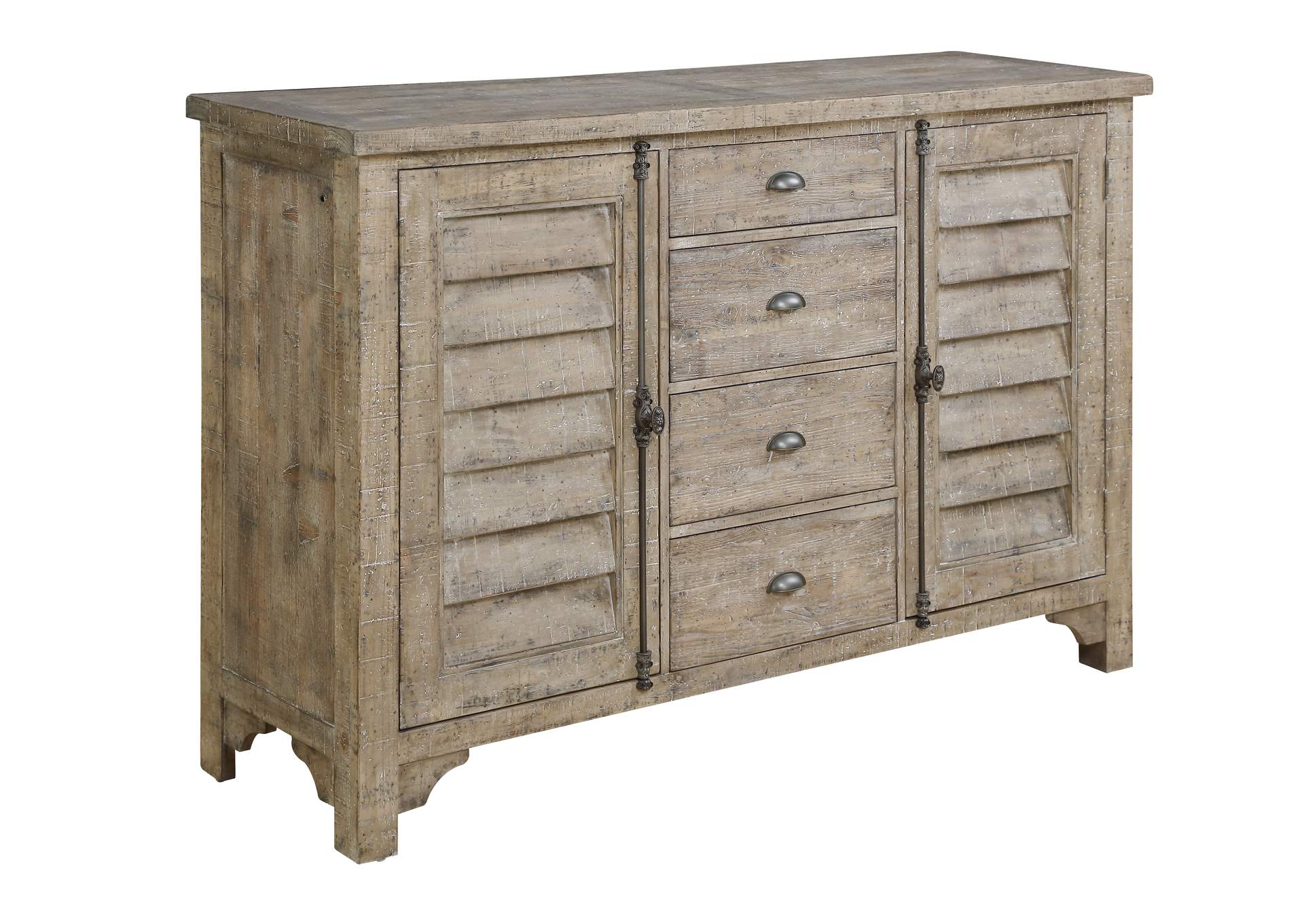 louvred door buffet image 1