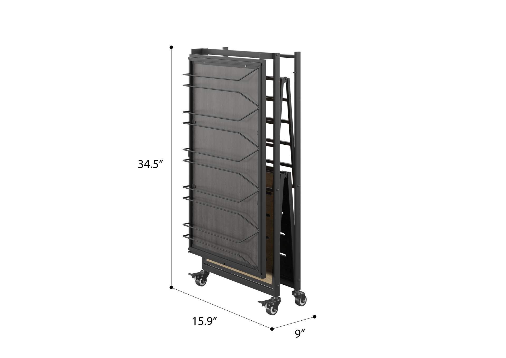 folding bar cart image 11