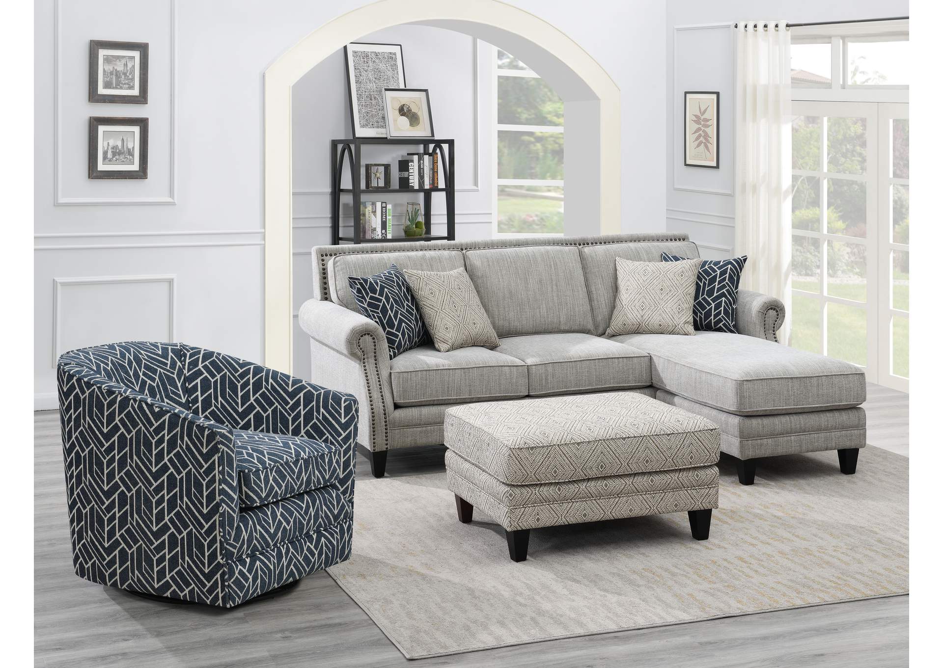 reversible chaise sectional image 3