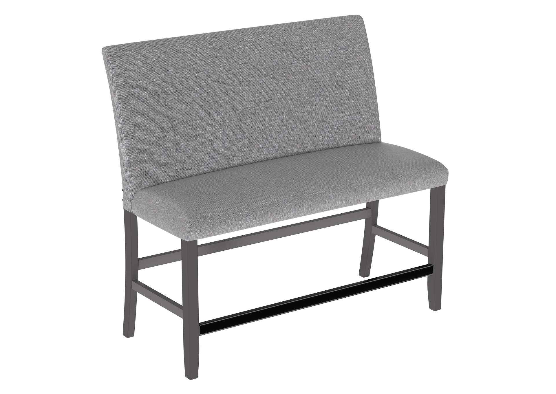 Upholstered Bench with Back image 1