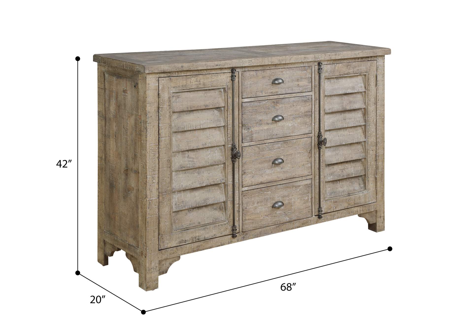 louvred door buffet image 6