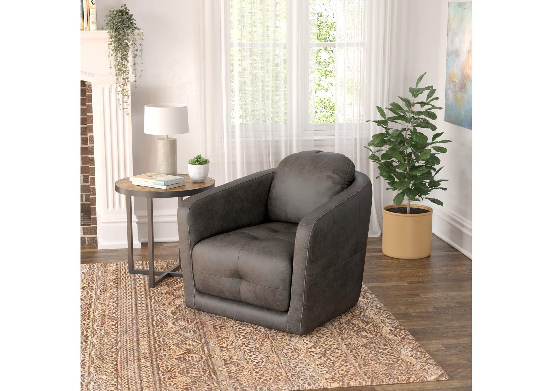 swivel accent chair image 3