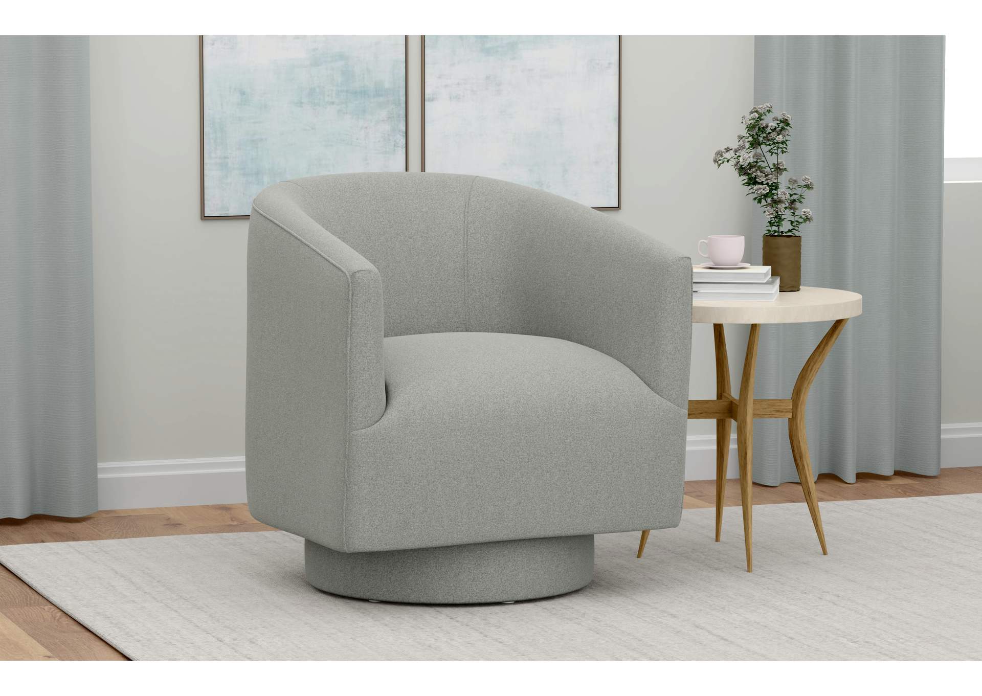 swivel accent chair image 3