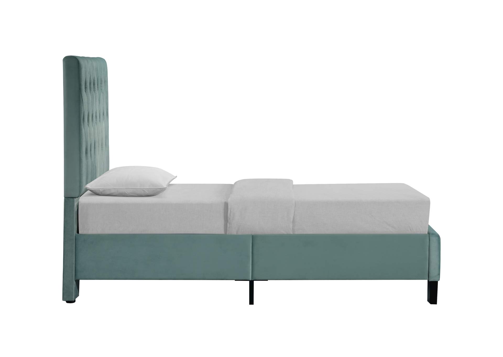 twin upholstered bed image 6