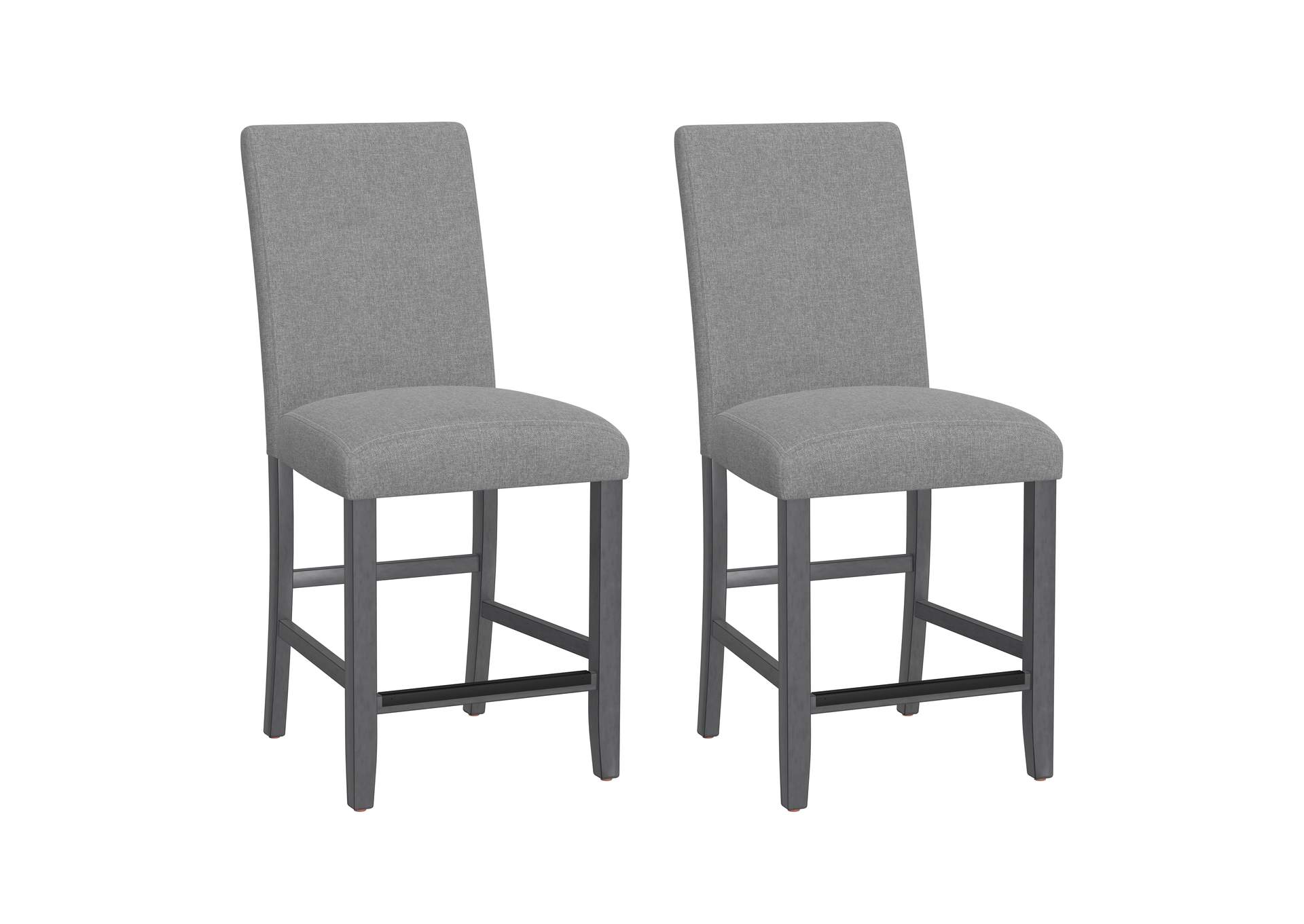 2 pack upholstered barstools image 1