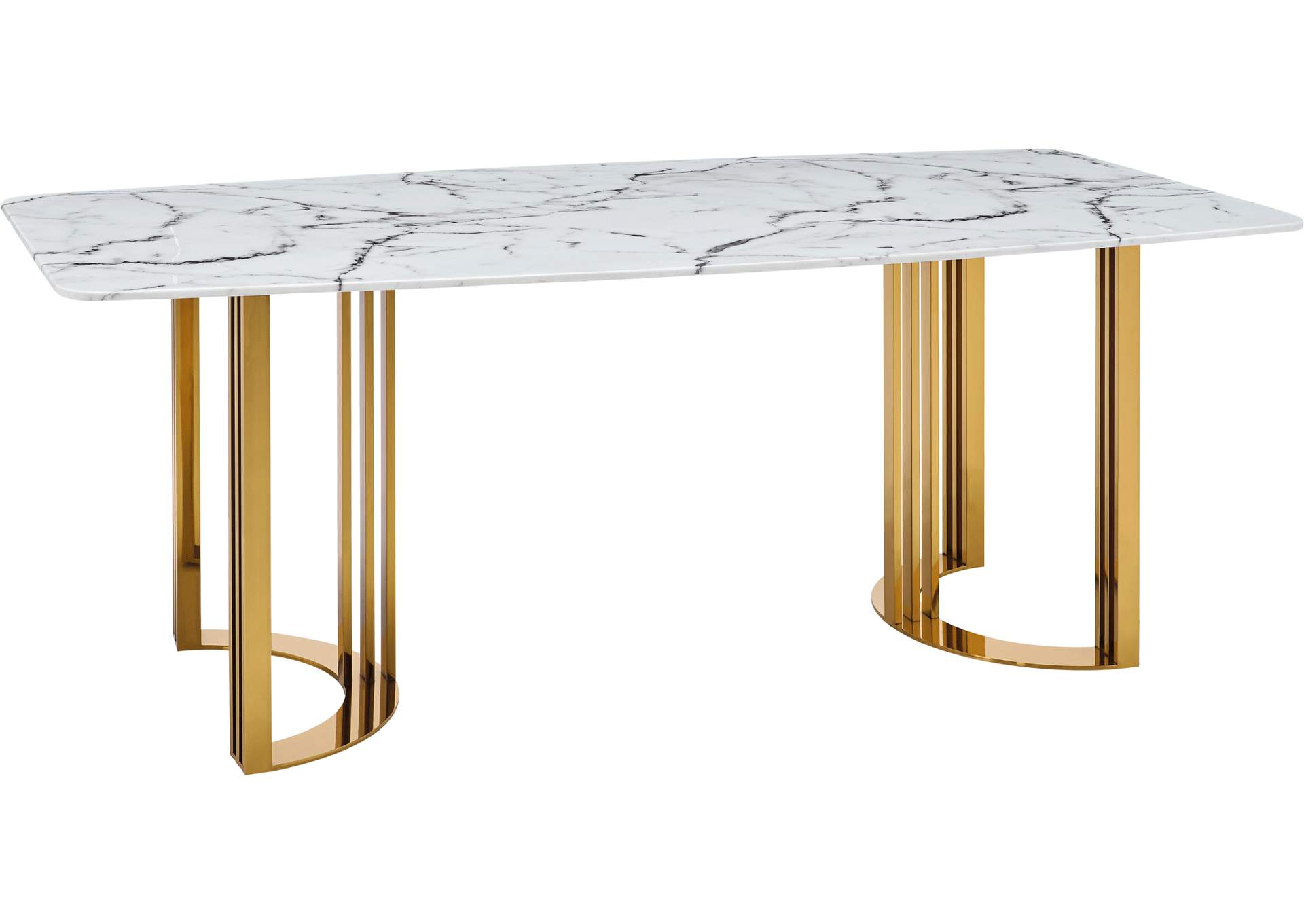 131 Dining Table Gold image 1