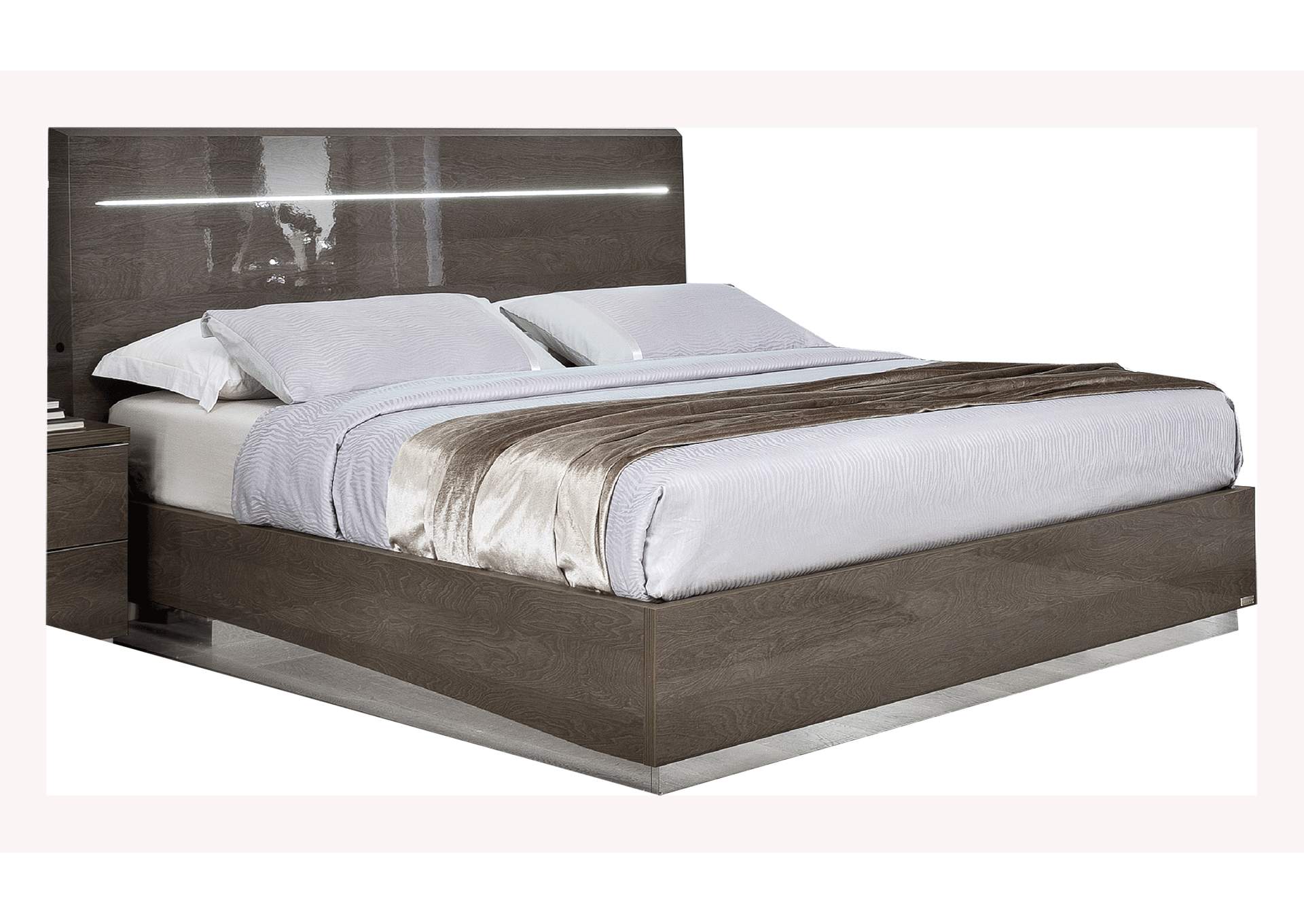 Platinum Legno Queen Bed Silver Birch image 1