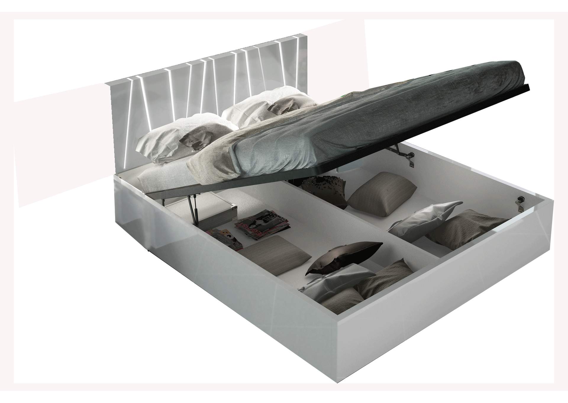 Ronda King Bed Size Dali with Storage image 1