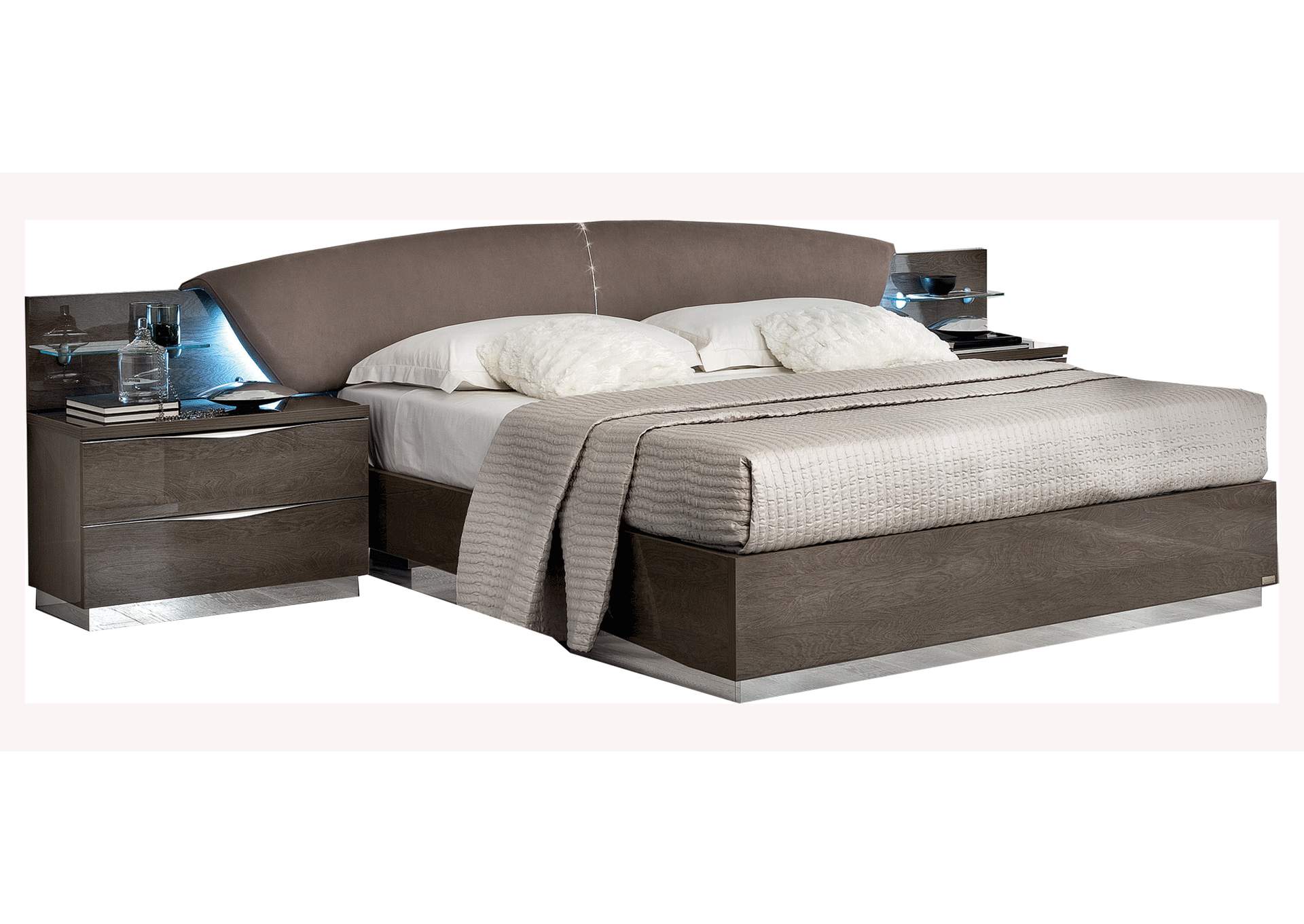 Platinum Bed Queen Drop Silver Birch image 1