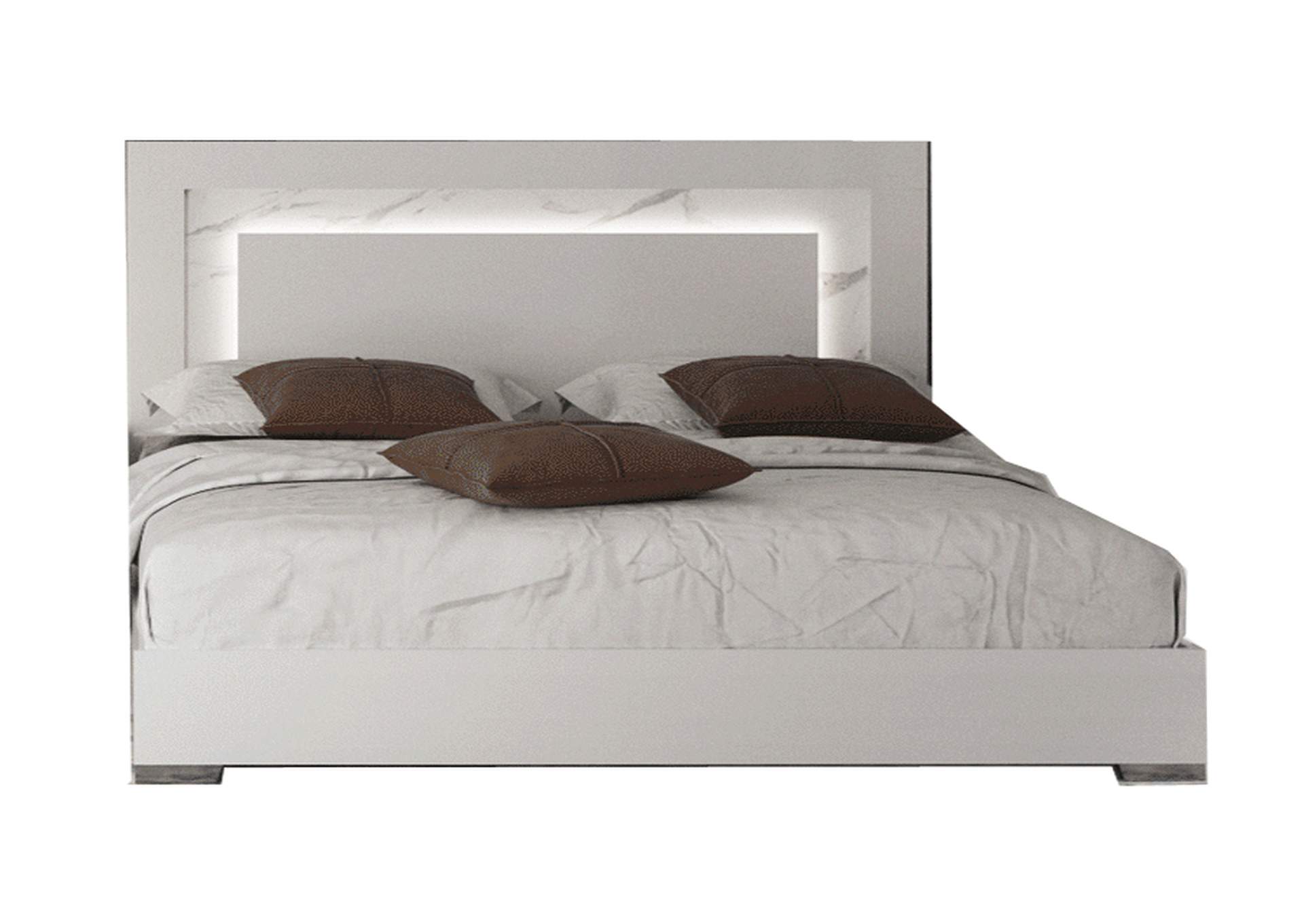 Carrara King Bed - W Light image 1