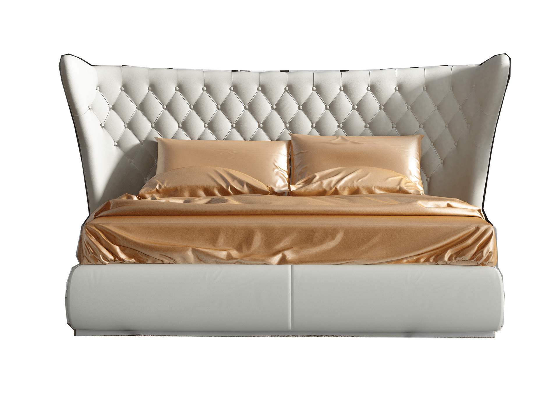 Miami Queen Size Bed White image 1