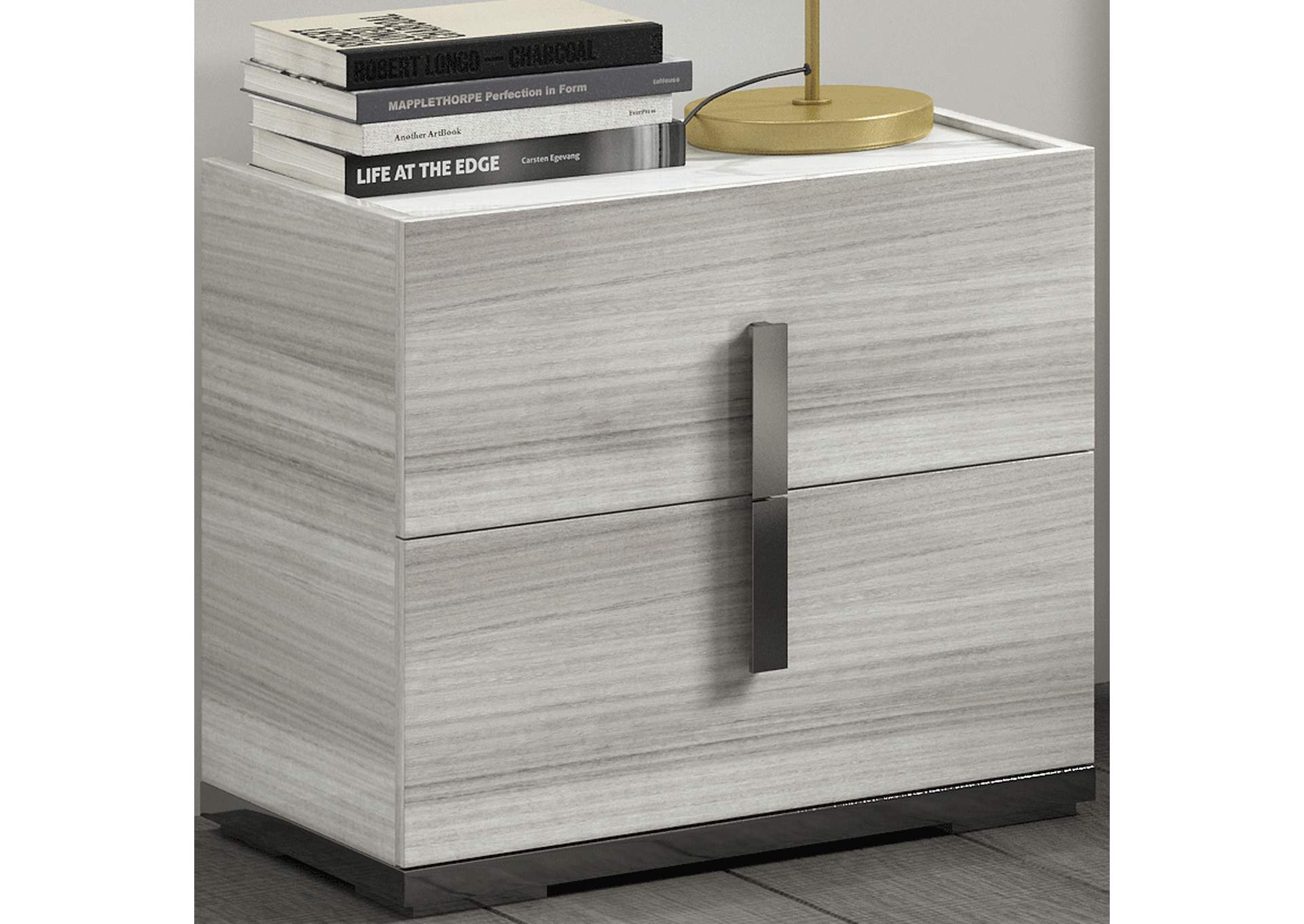Carrara Nightstand Grey image 1