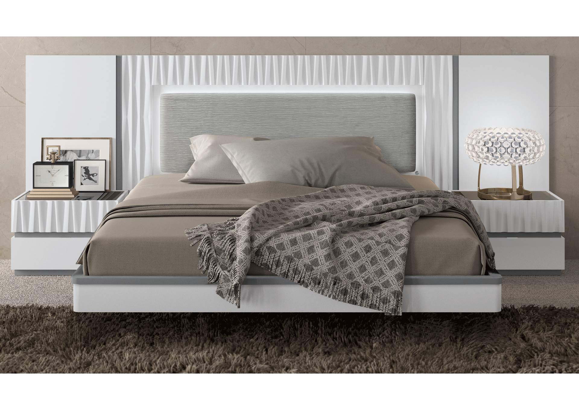 Marina White Queen Bed image 1