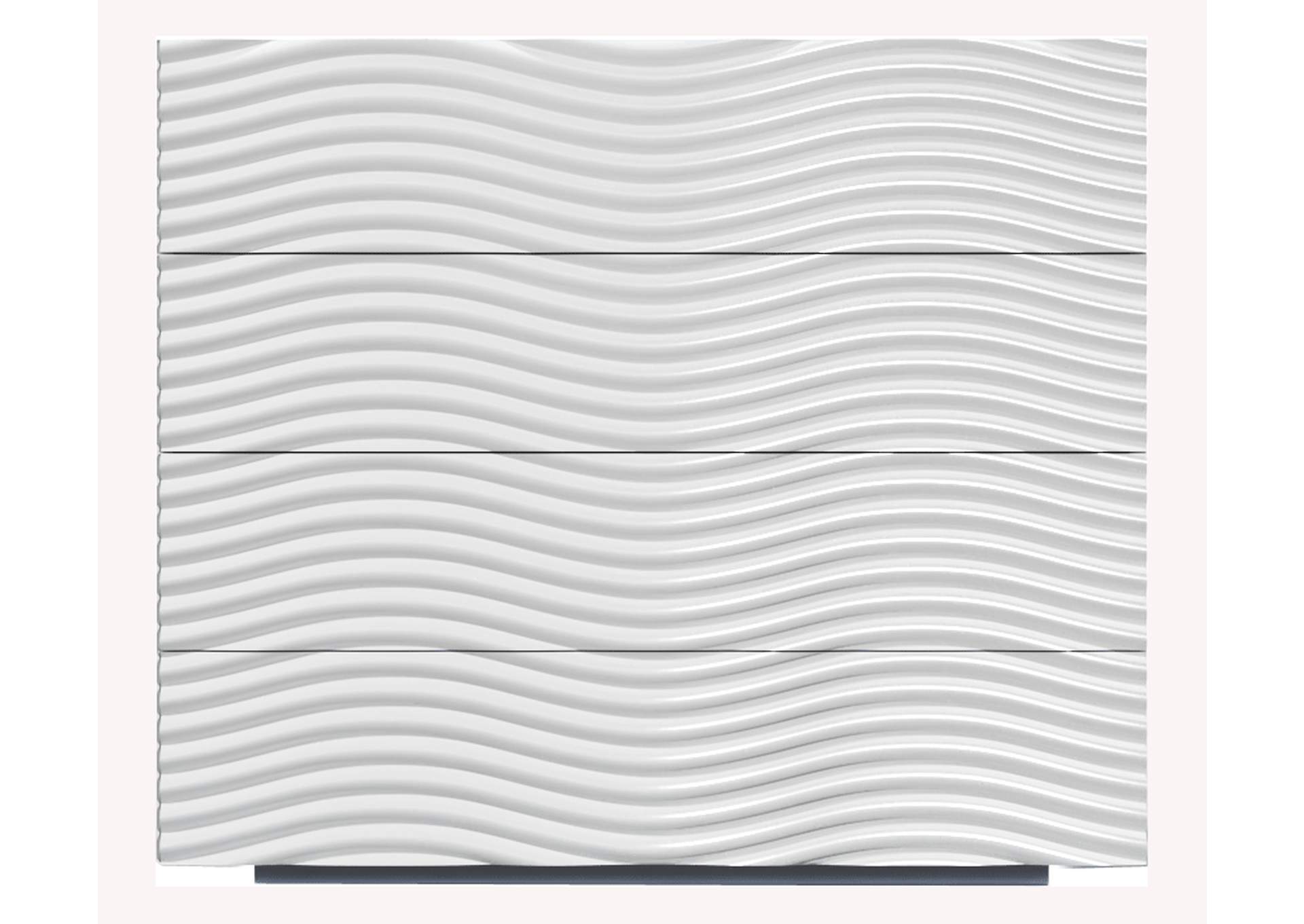 Wave Single Dresser White image 1