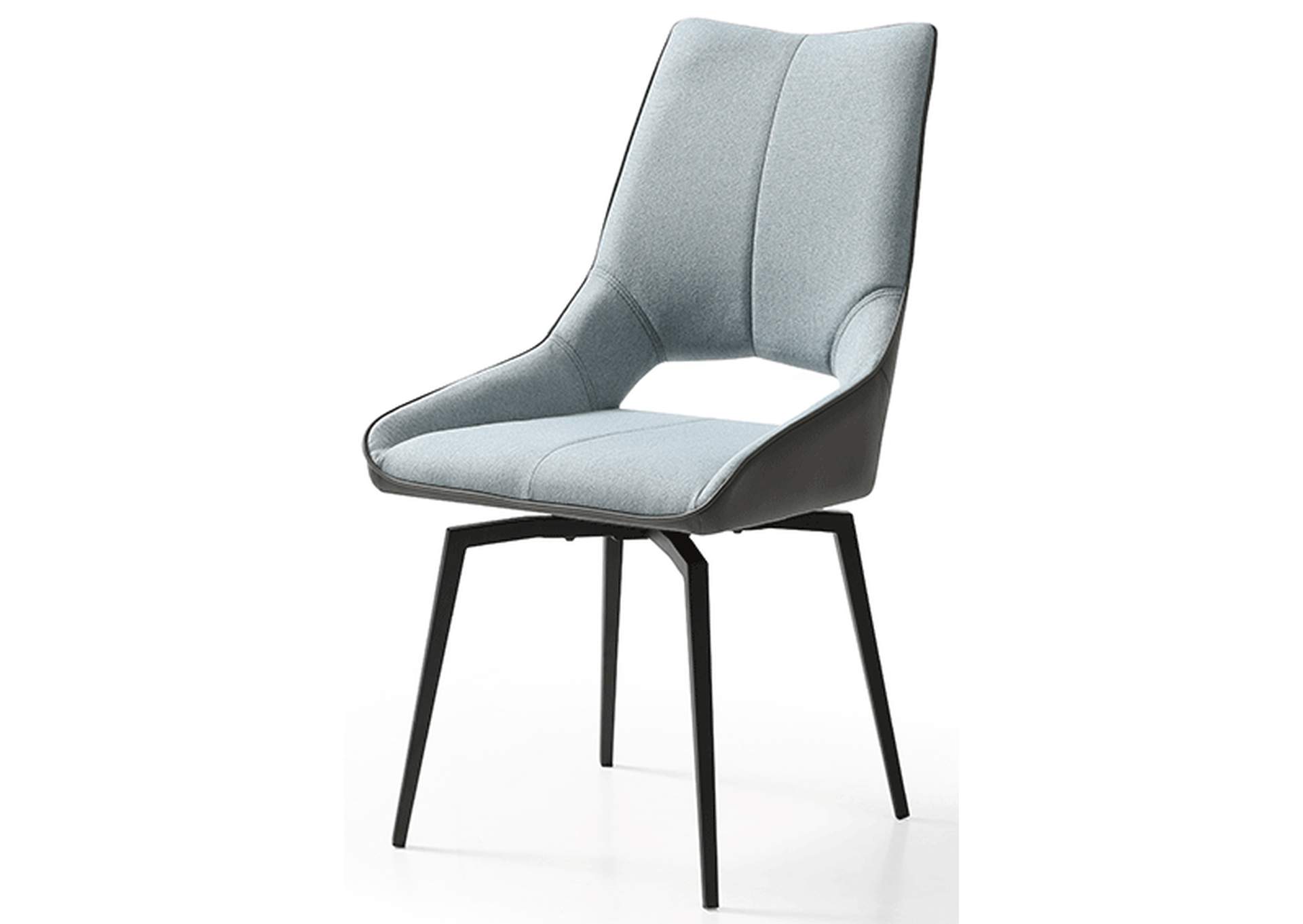 1239 Swivel Dining Chair Blue - Dark Grey image 1