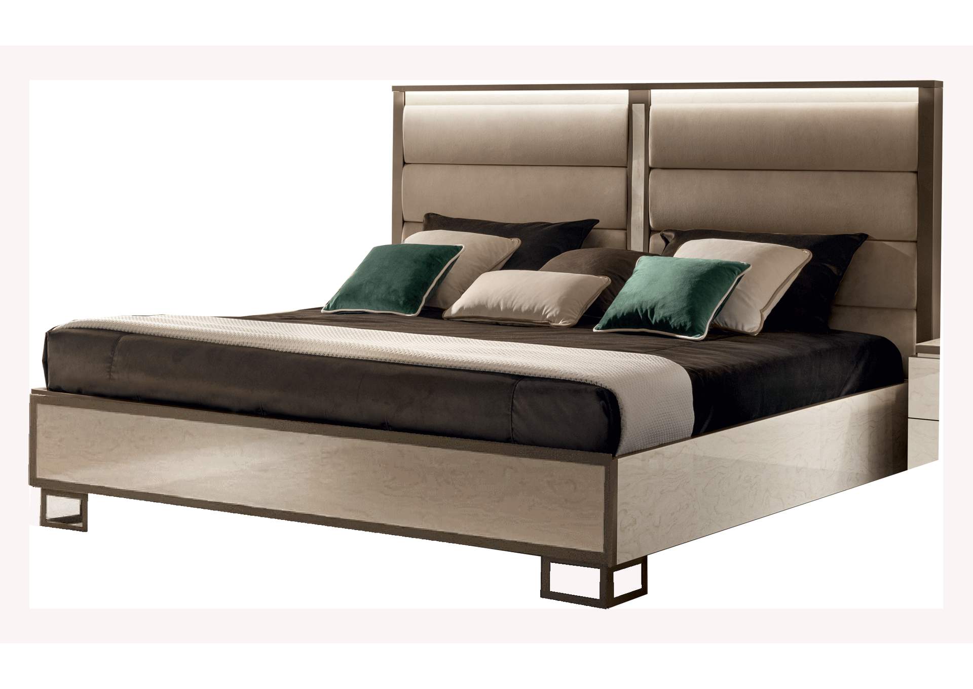 Poesia Queen Bed Upholstered image 1