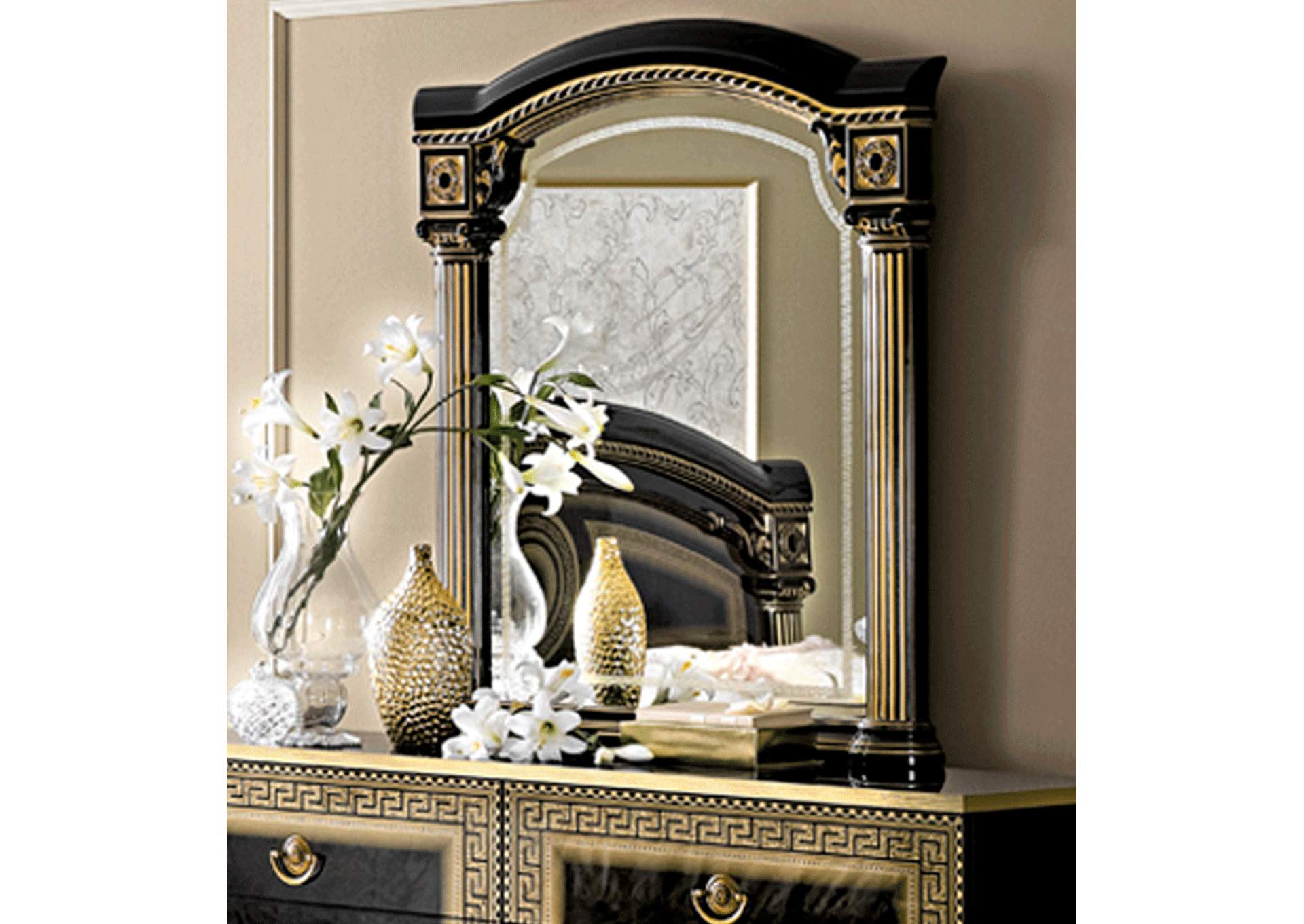 Aida Mirror Black - Gold image 1