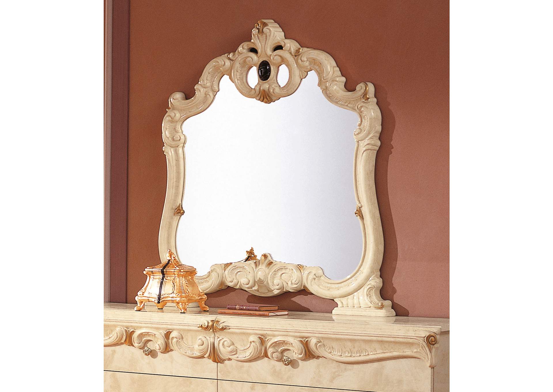 Barocco Mirror Ivory image 1