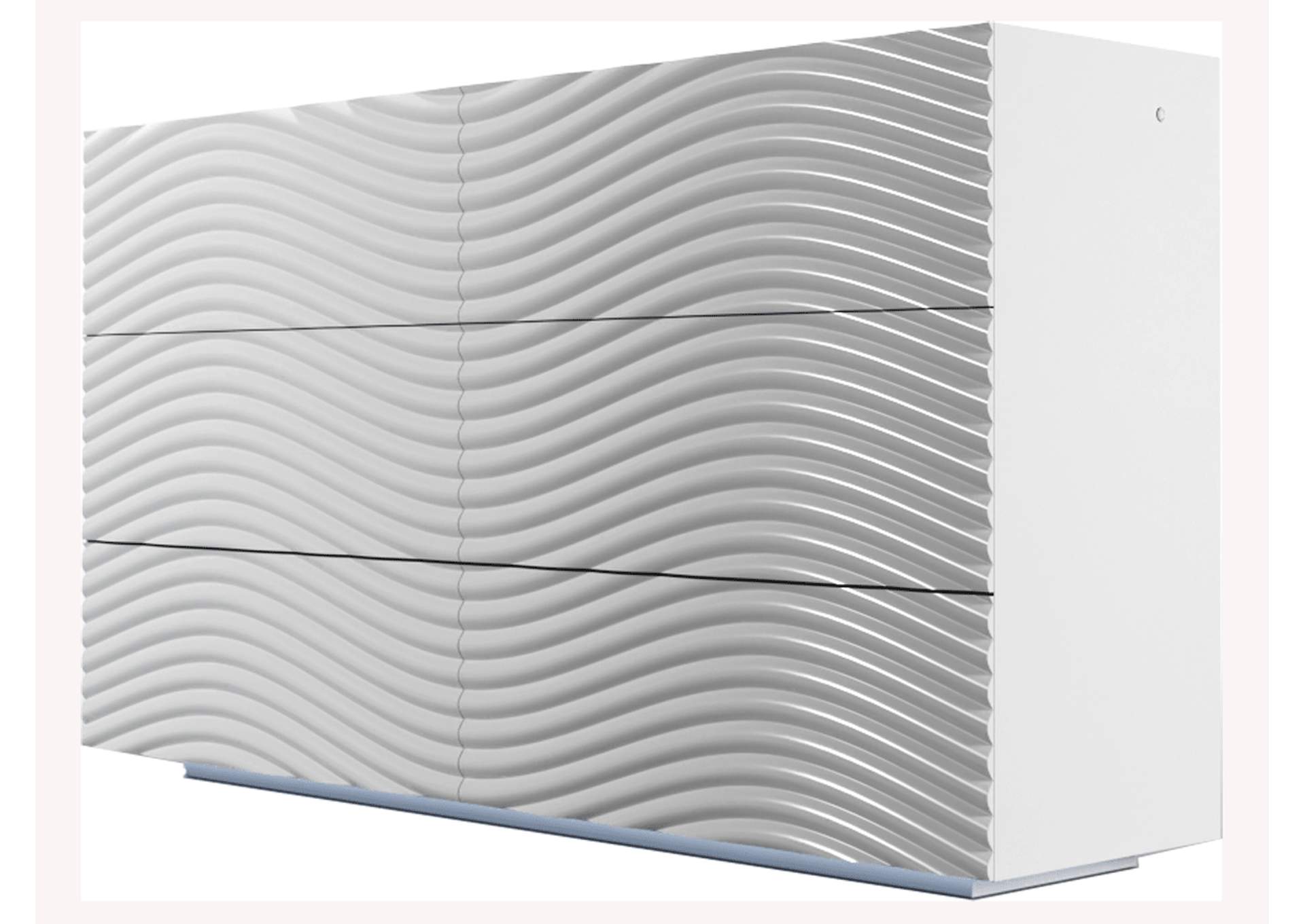Wave Double Dresser White image 1