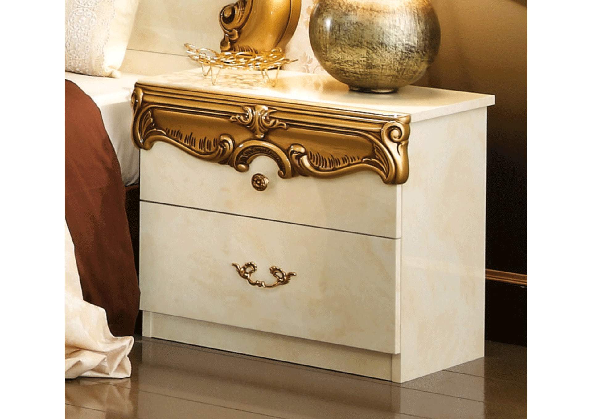 Barocco Ivory - Gold Nightstand image 1