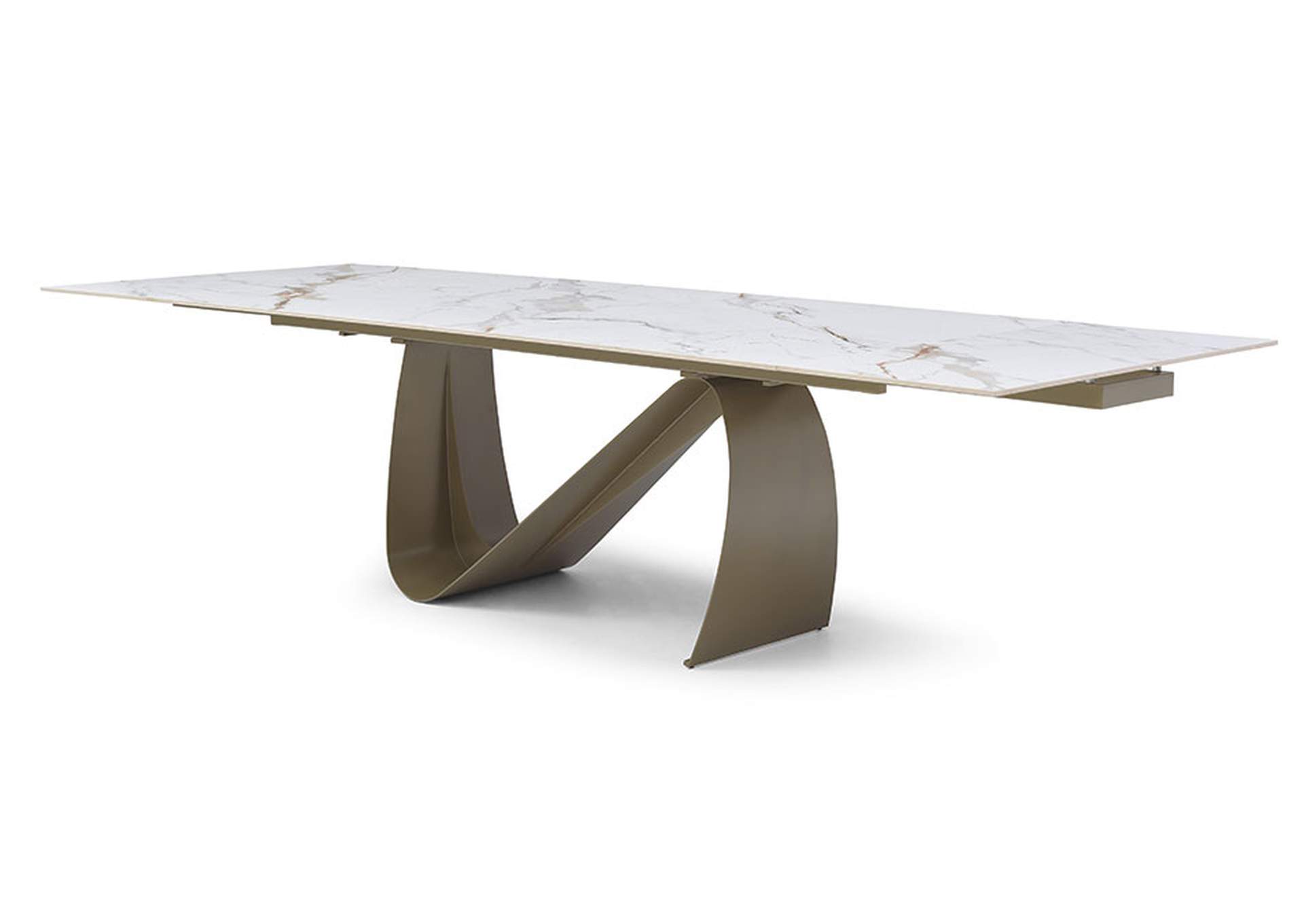 9087 Champagne-bronze Dining Table image 1