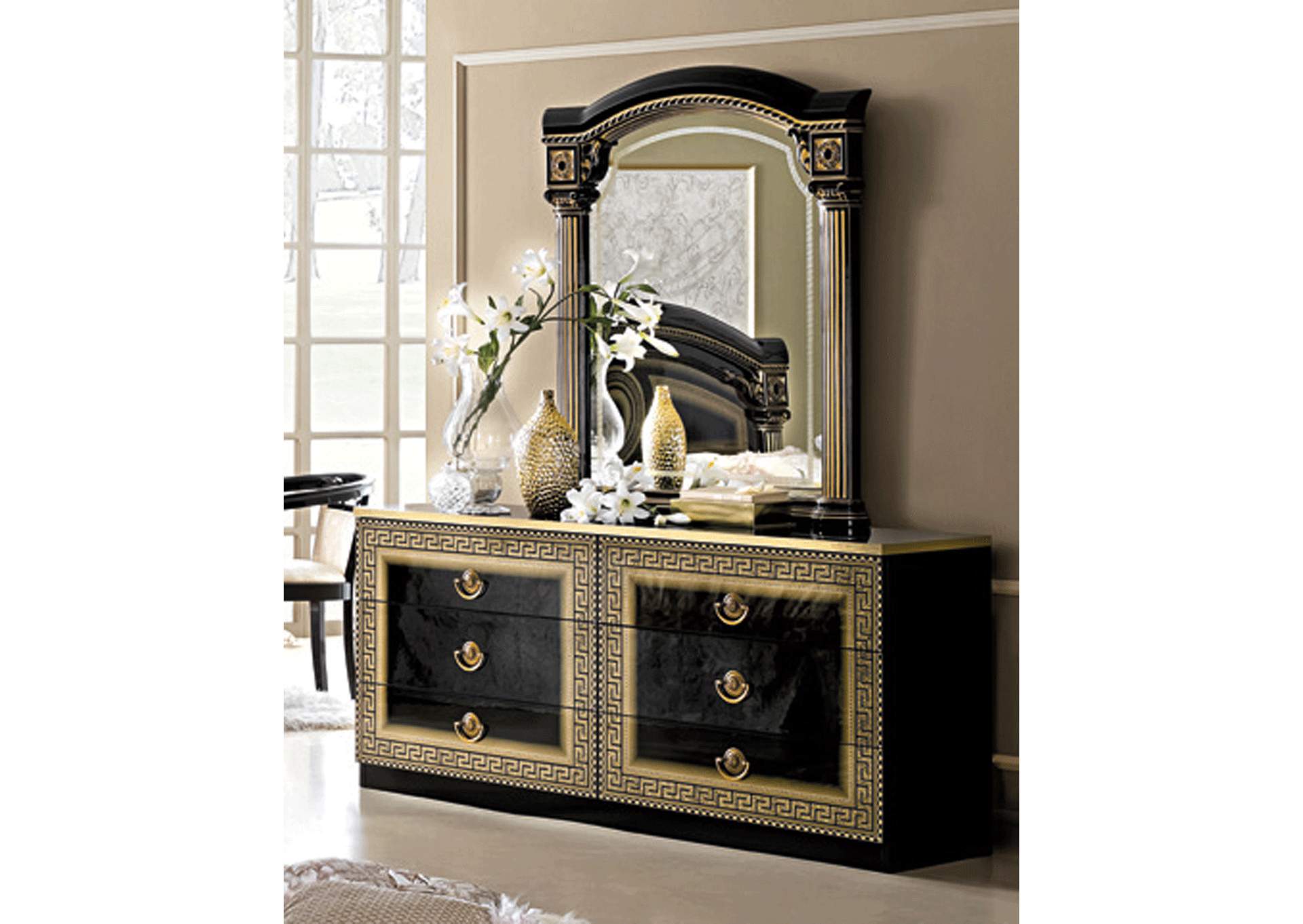 Aida Black with Gold Double Dresser image 1