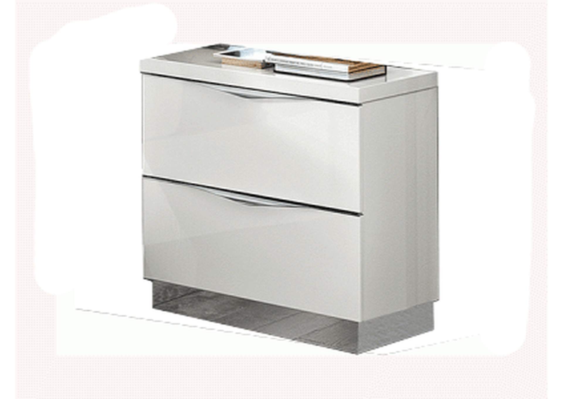 Onda Mini Nightstand White image 1