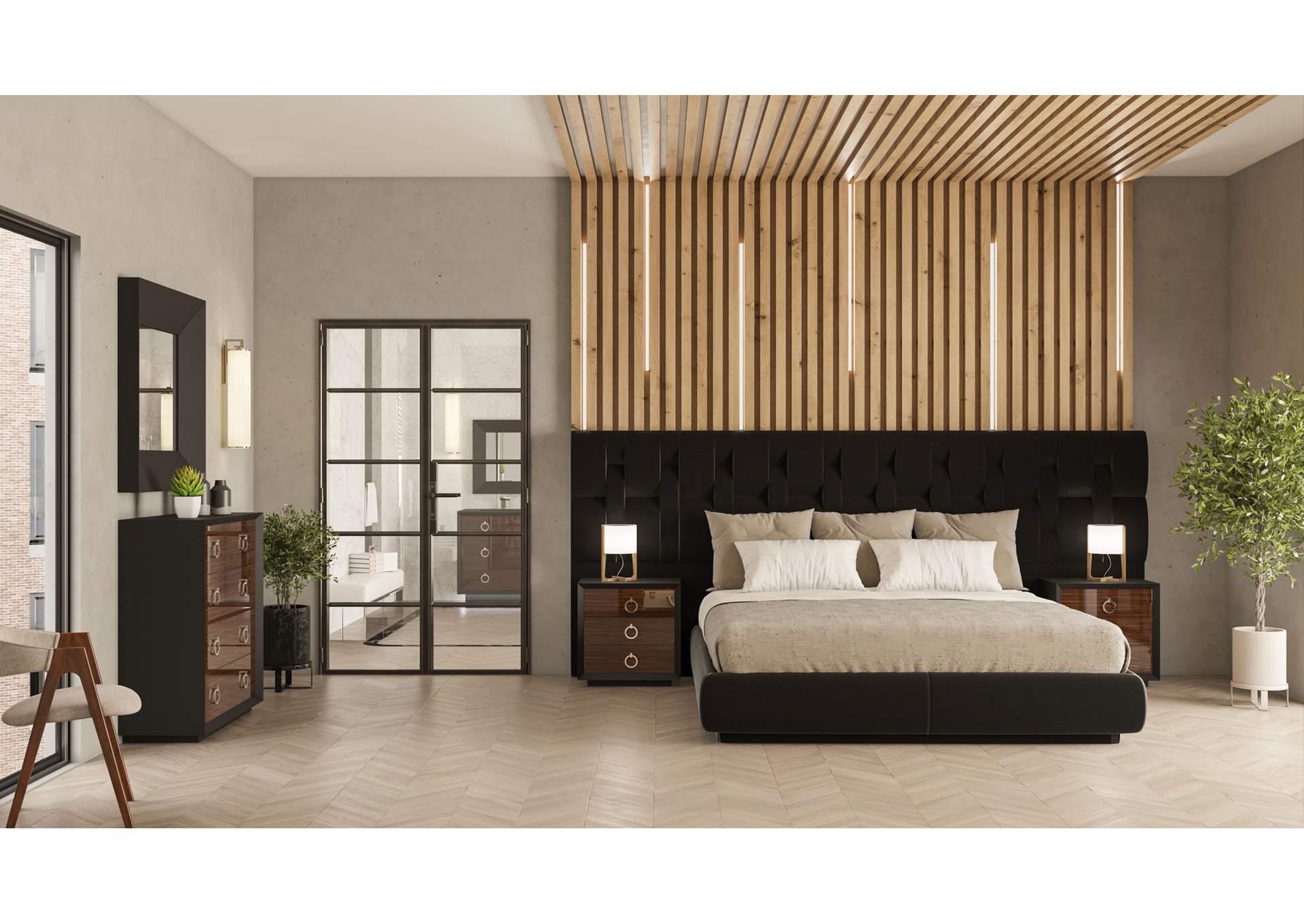 Emporio Black Bed SET image 5