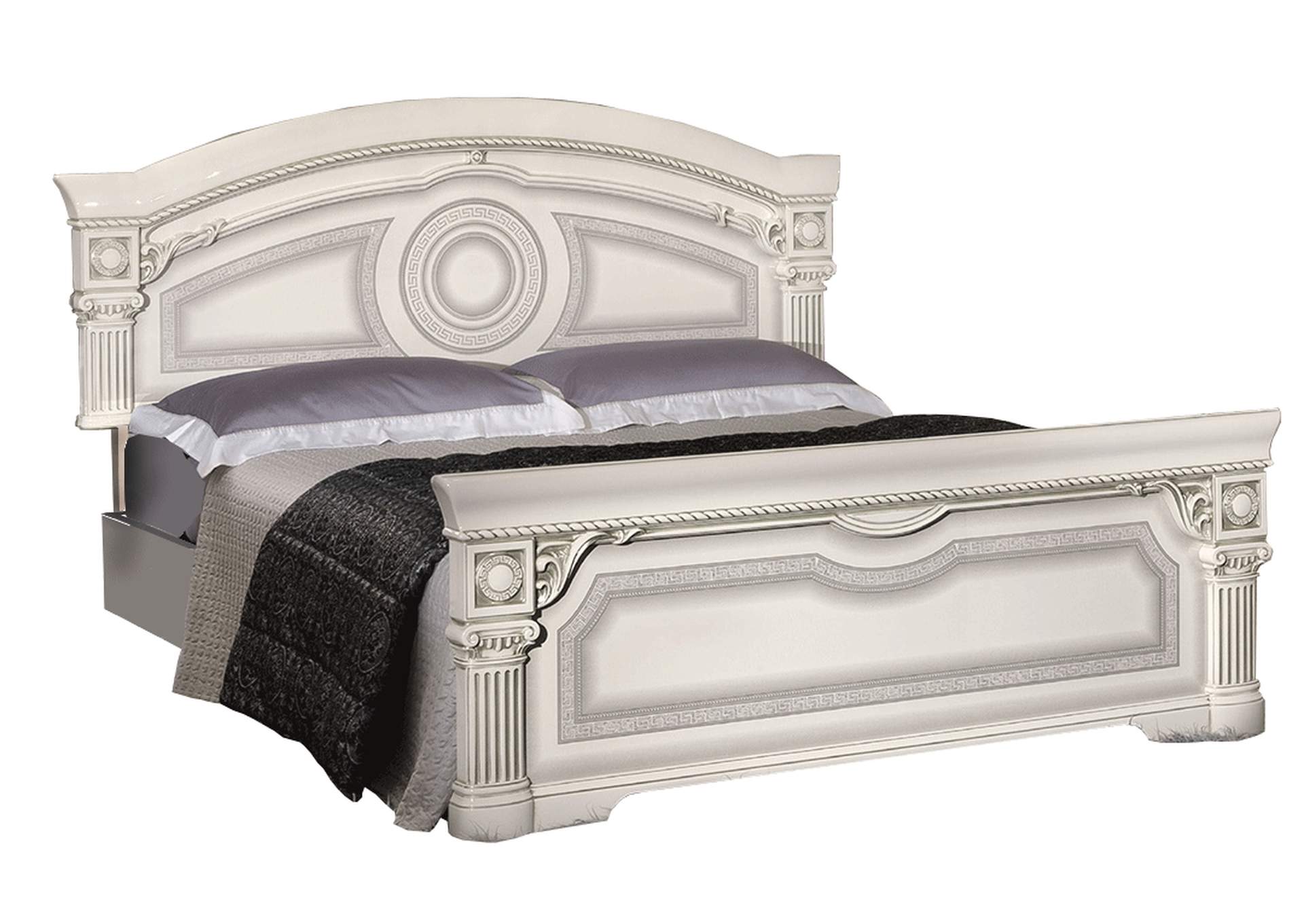 Aida Bed White with Silver SET image 1