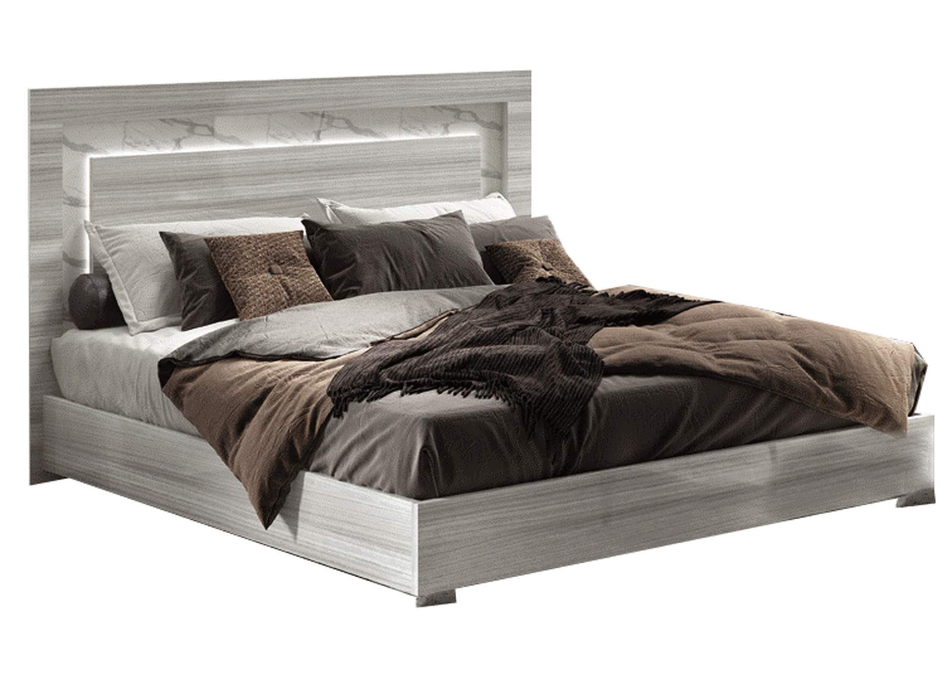 Carrara Bed Grey with Light SET image 1