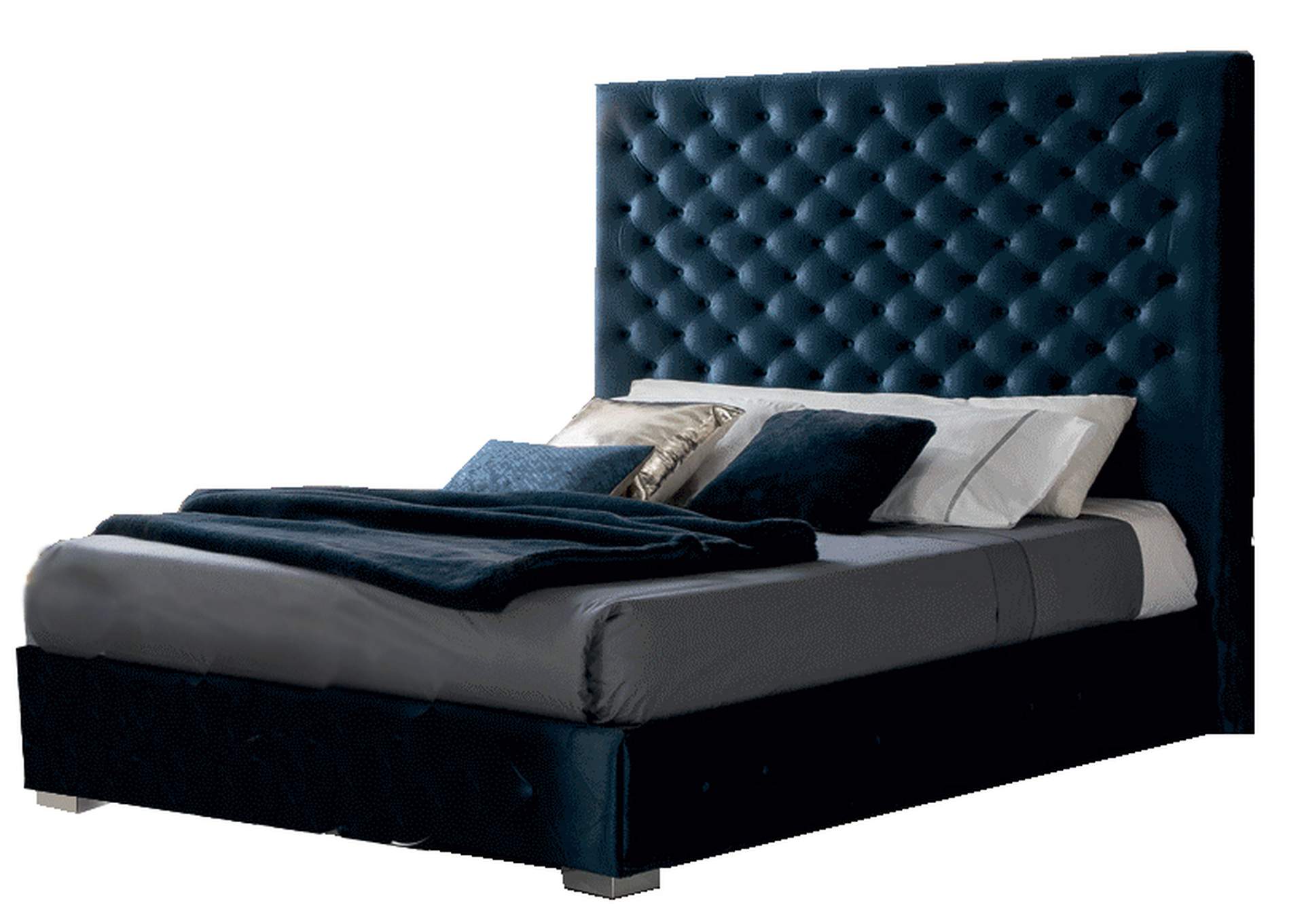 Leonor Blue Bed with Storage SET image 1