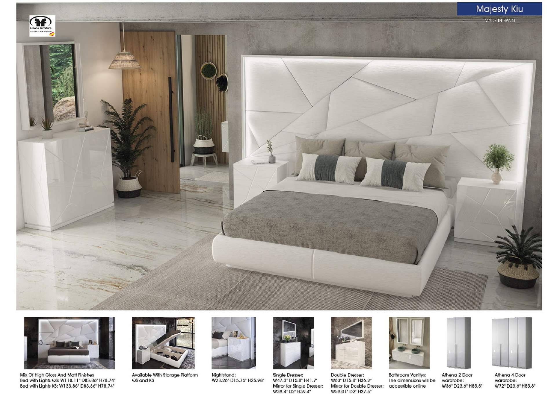 Majesty Bed with Light SET image 3