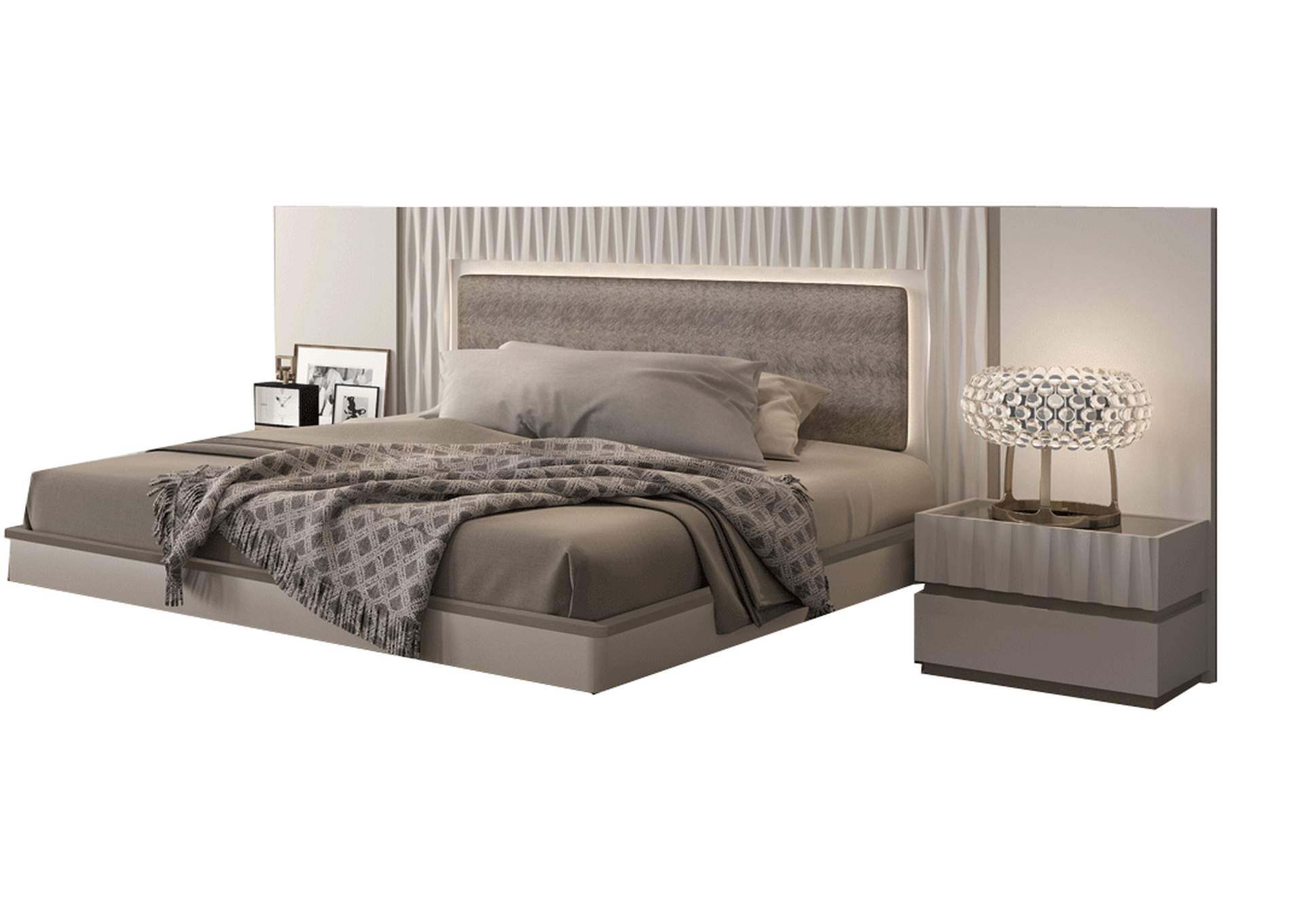 Marina Taupe Bed SET image 1