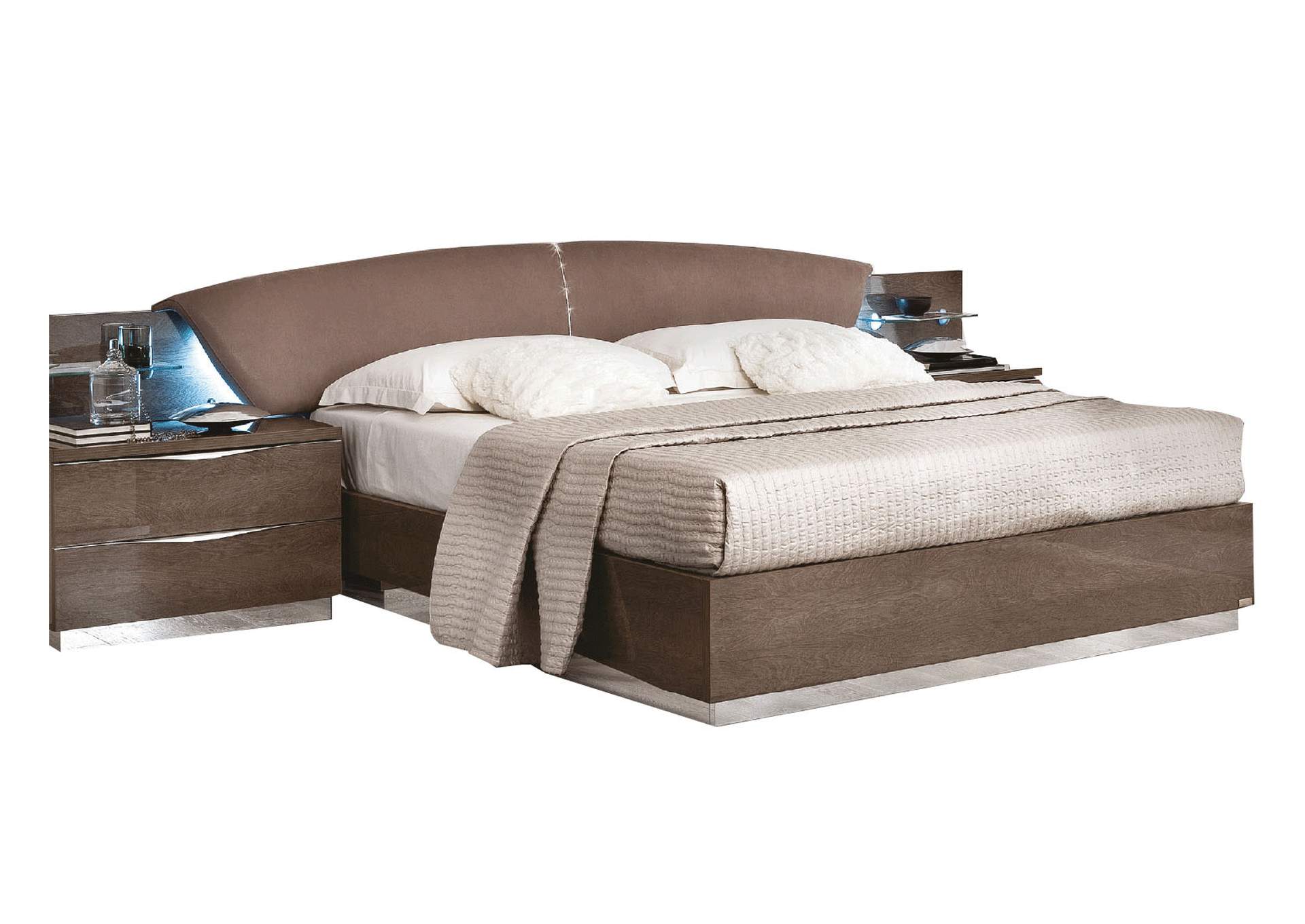 Platinum Queen Drop Bed Silver Birch SET image 1