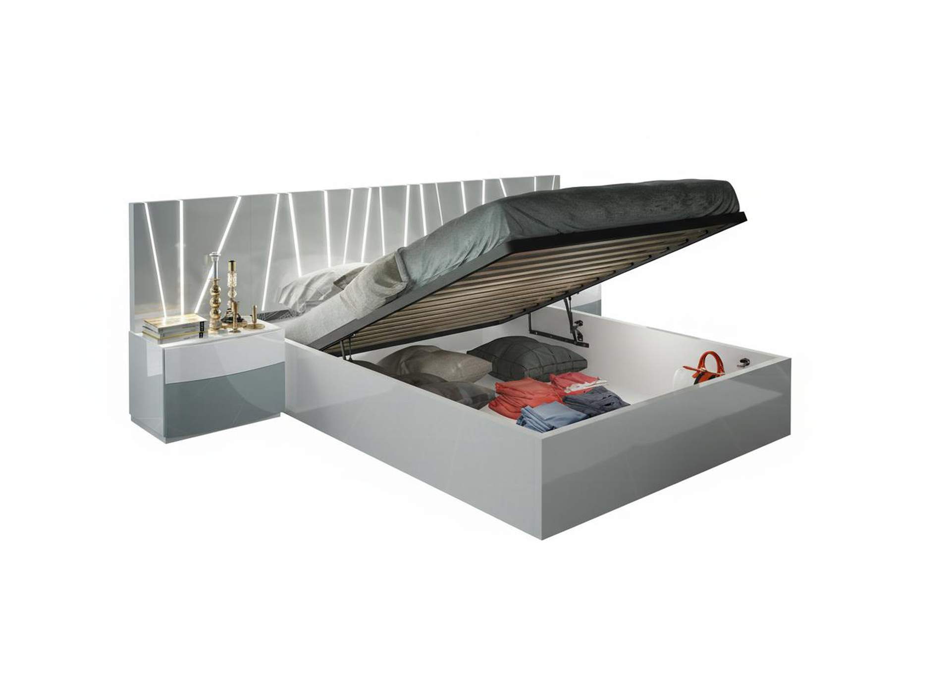 Ronda SALVADOR Queen size Storage bed image 1