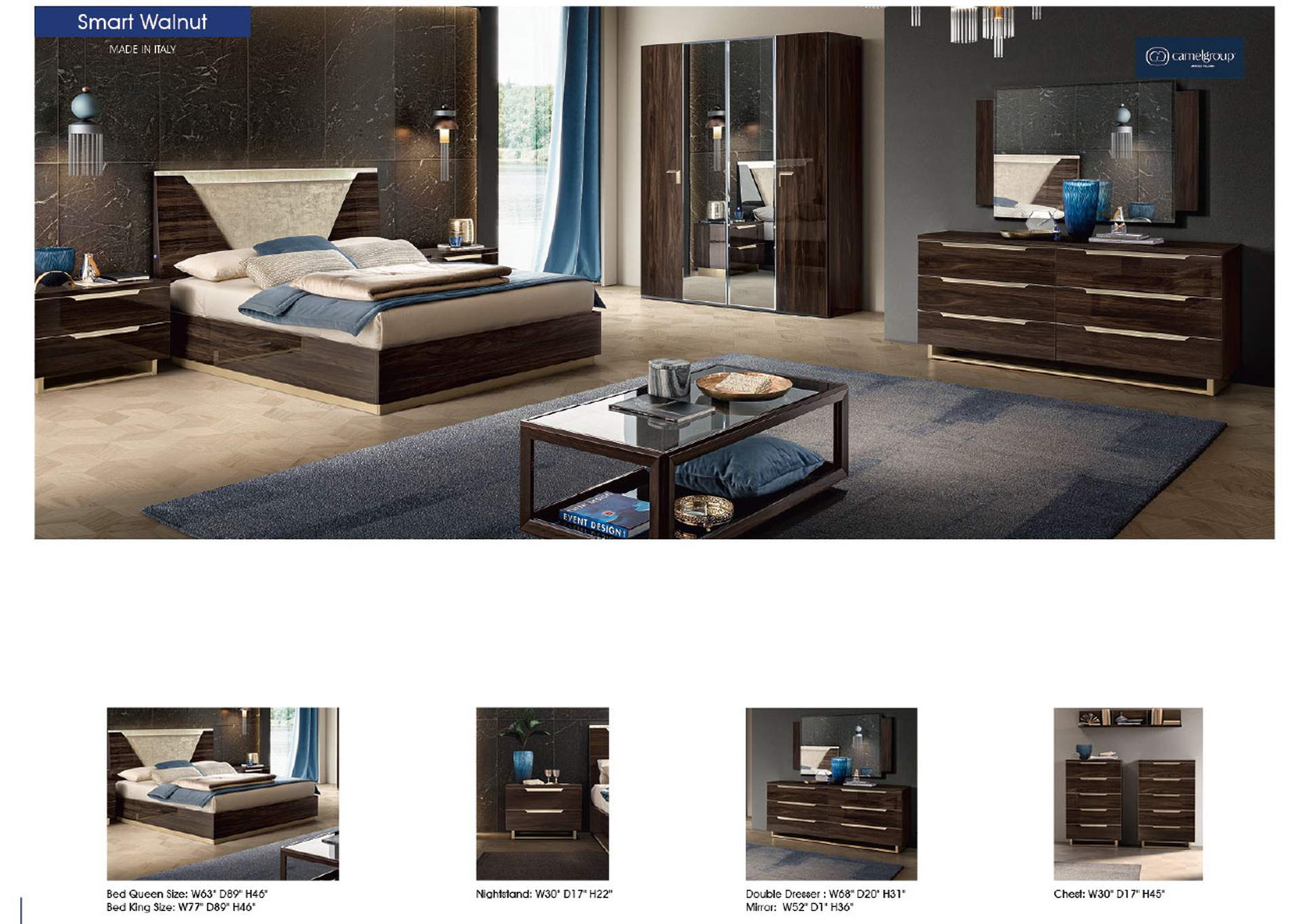 Smart Bed Walnut SET image 3