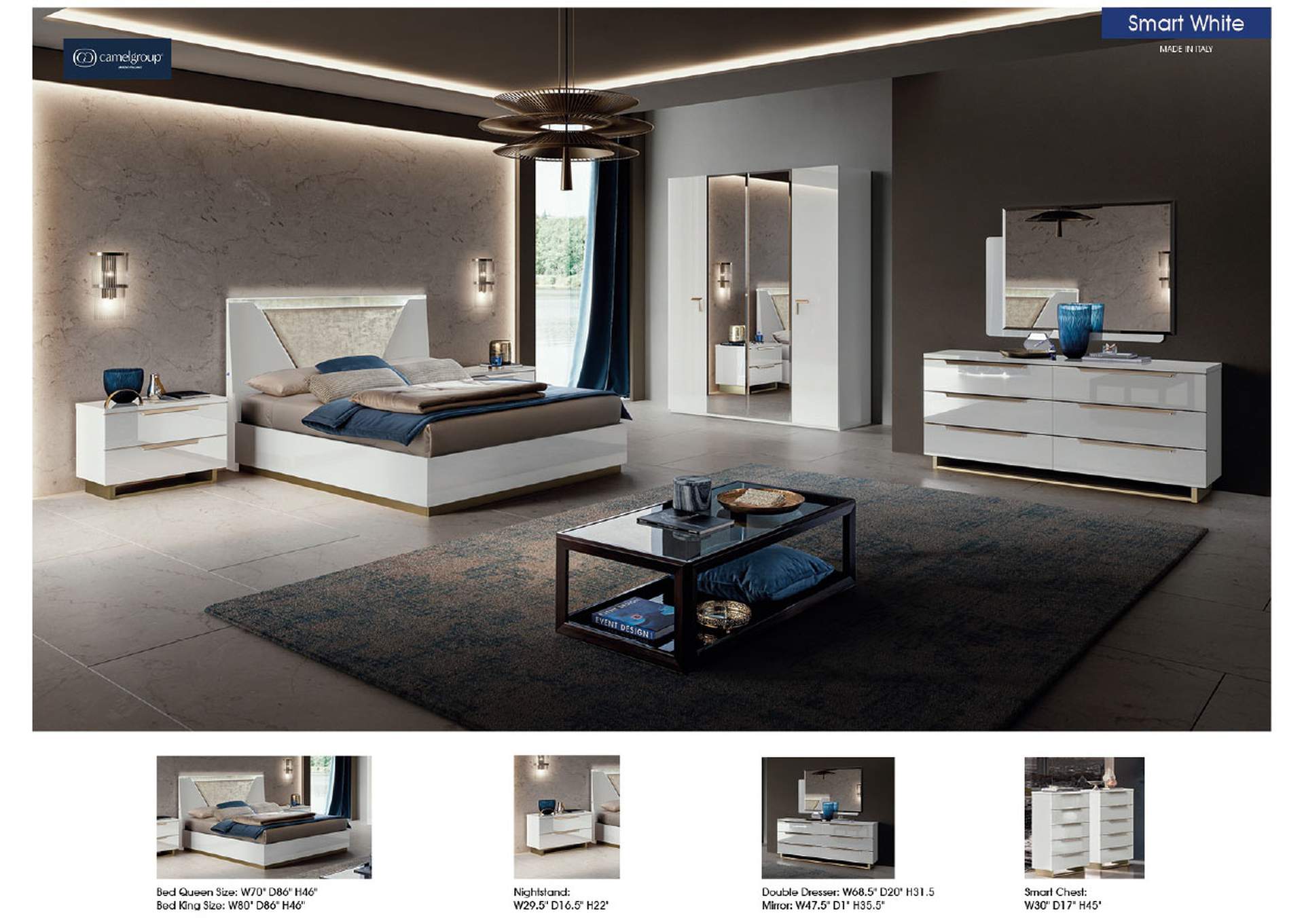 Smart Bed White SET image 4