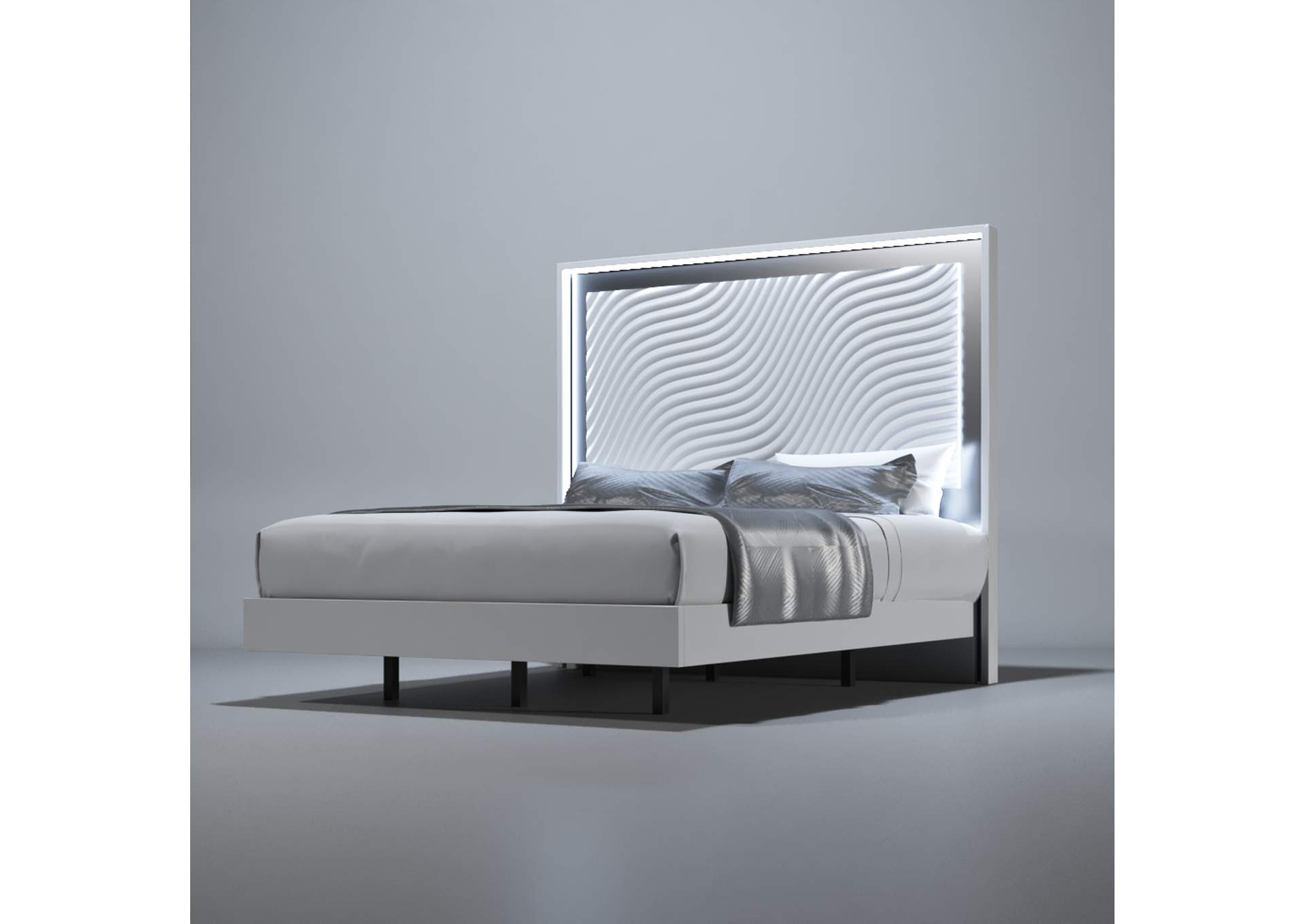 Wave Bed White SET image 5