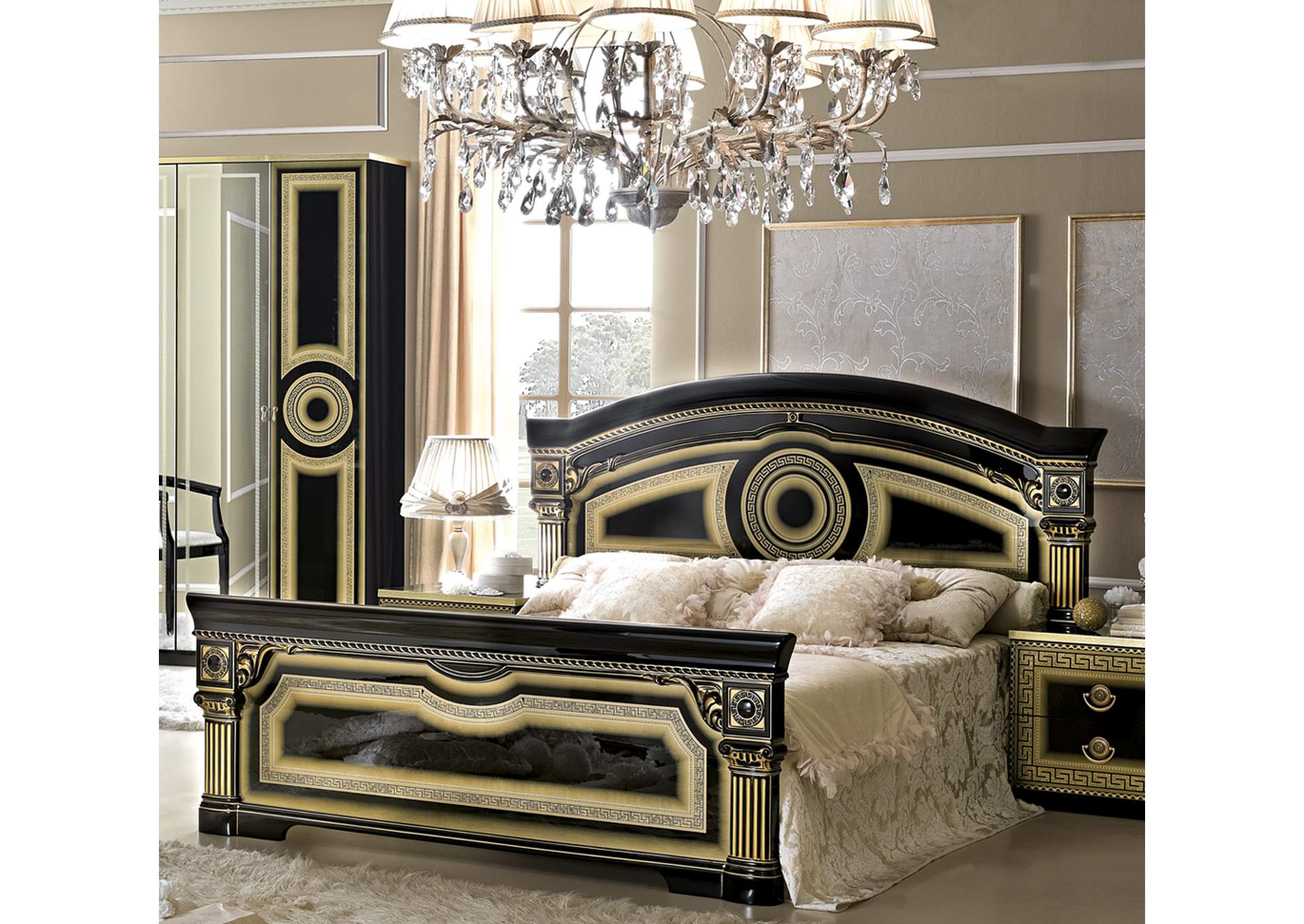 Aida Bed Black with Gold SET image 7